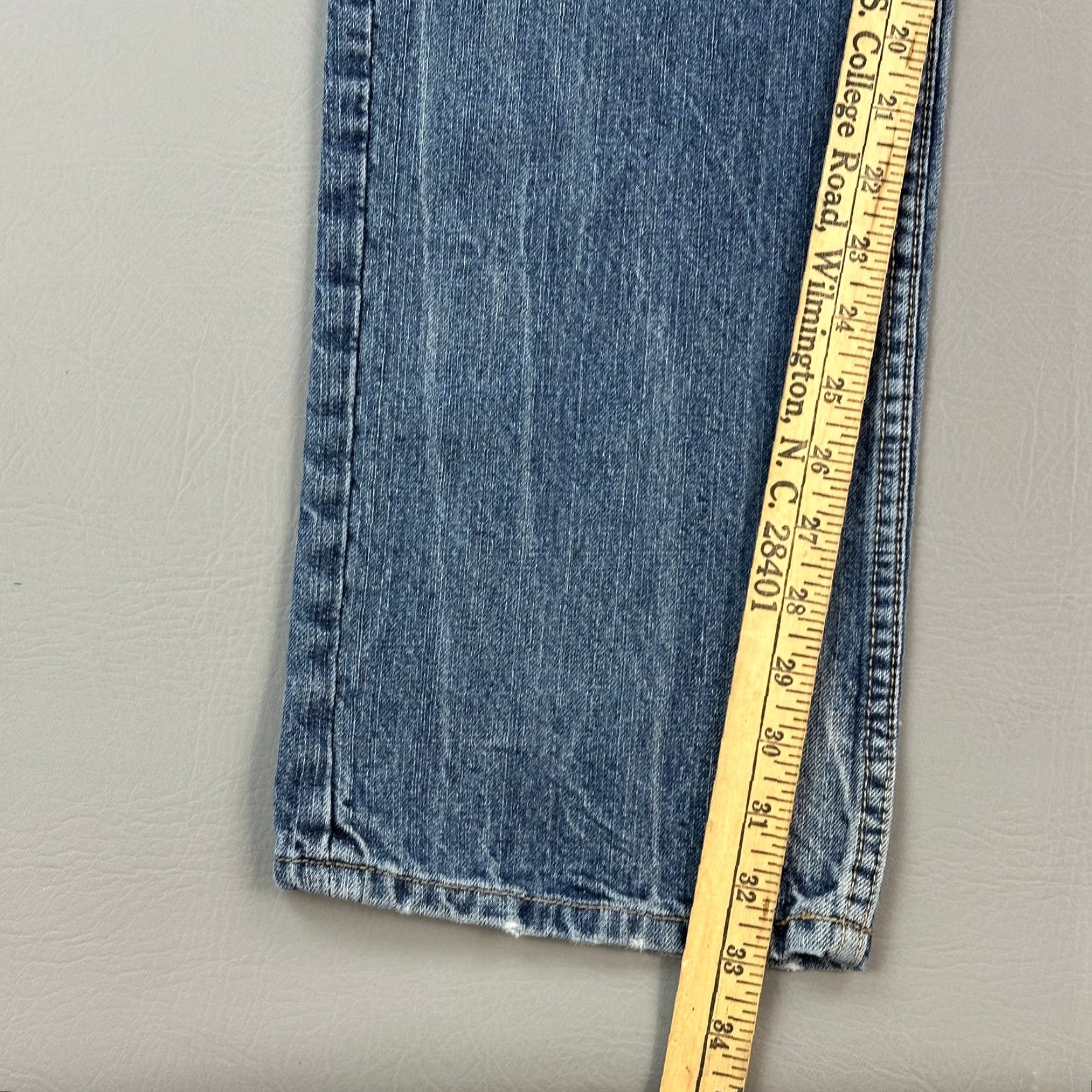 Vintage VINTAGE YASO Jeans Mens 34x33 Blue Straight Distressed Embroidered Pocket Y2K Jeans Size US 34 / EU 50 - 4 Thumbnail