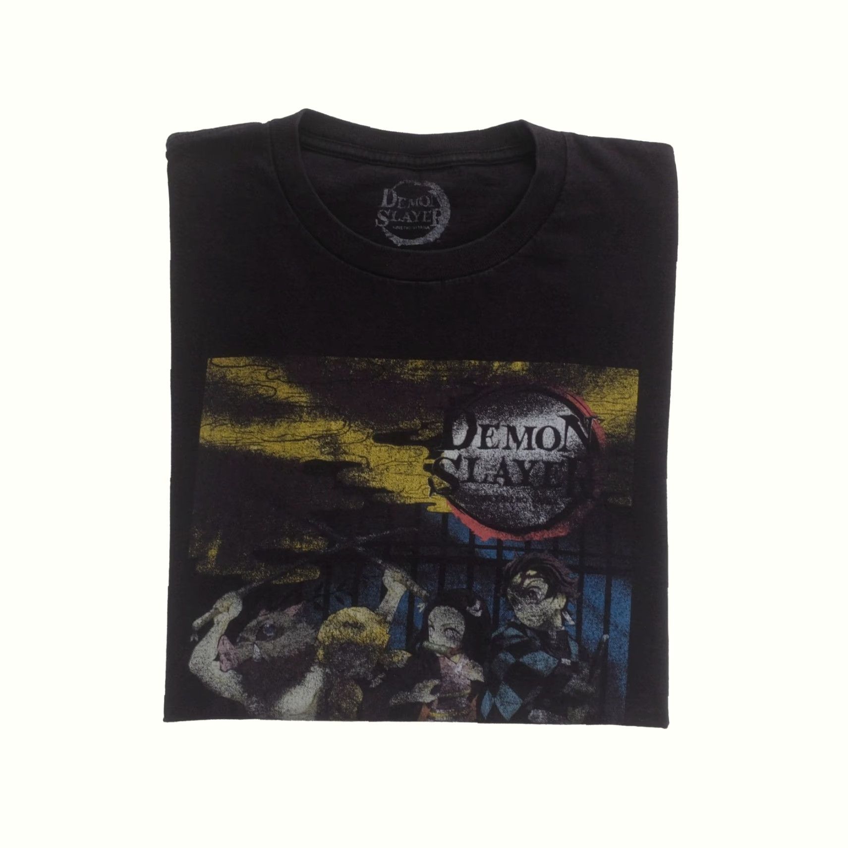 Vintage DEMON SLAYER T-Shirt Graphic Print All Over Black L Mens Size L Crew Neck Short Sleeve Clothing Size US L / EU 52-54 / 3 - 2 Thumbnail