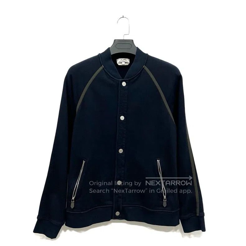 Hermes Hermes Knit logo button jacket with braided lines Size US L / EU 52-54 / 3 - 1 Thumbnail