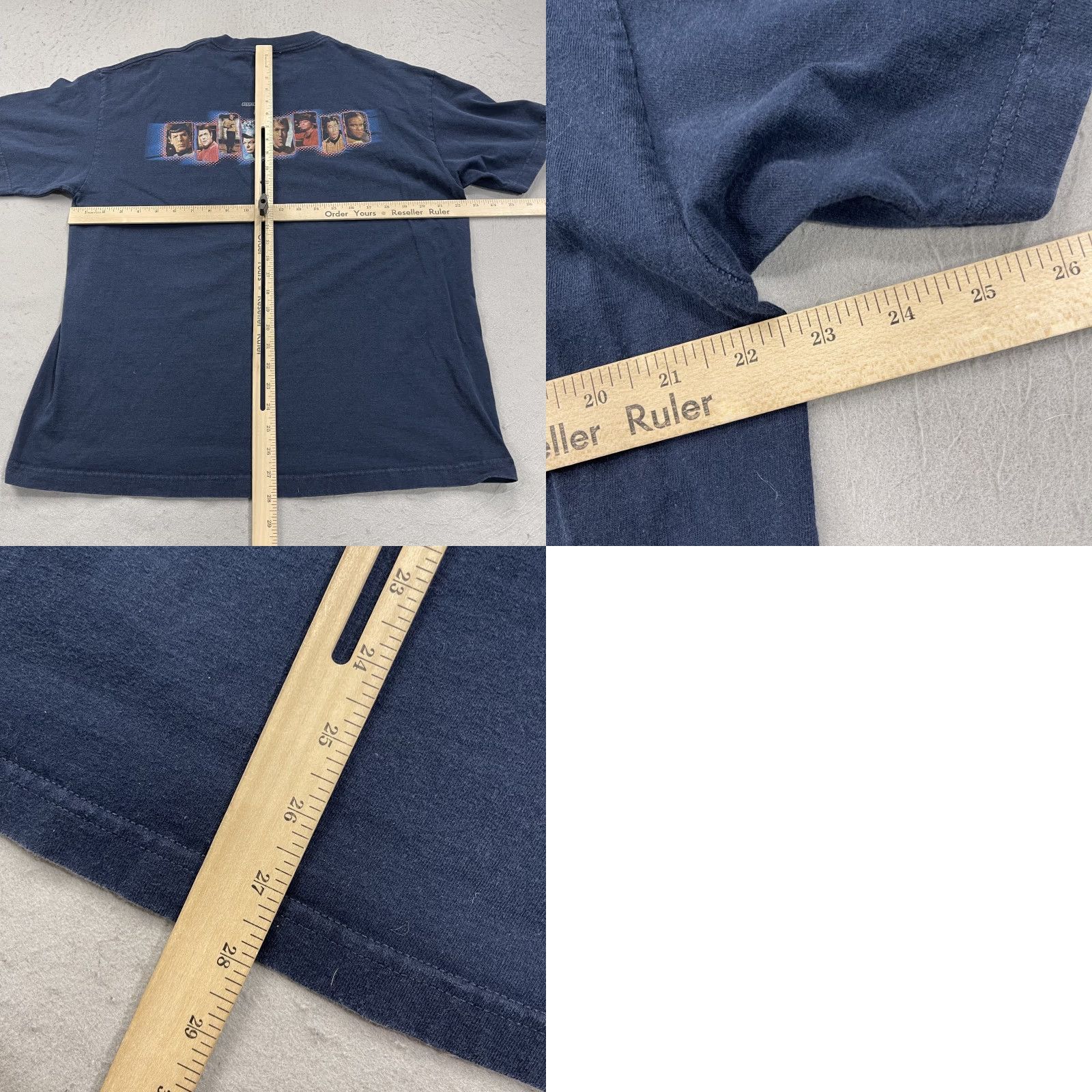 Vintage VINTAGE Star Trek Shirt Mens L Navy Blue 90s TV Movies Spock Tee Photos Added Size US L / EU 52-54 / 3 - 8 Thumbnail
