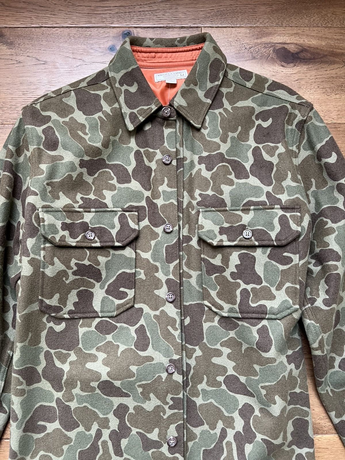 Wallace & Barnes Wallace and Barnes J. Crew Camo Shirt Jacket Medium Shacket Size US M / EU 48-50 / 2 - 2 Thumbnail