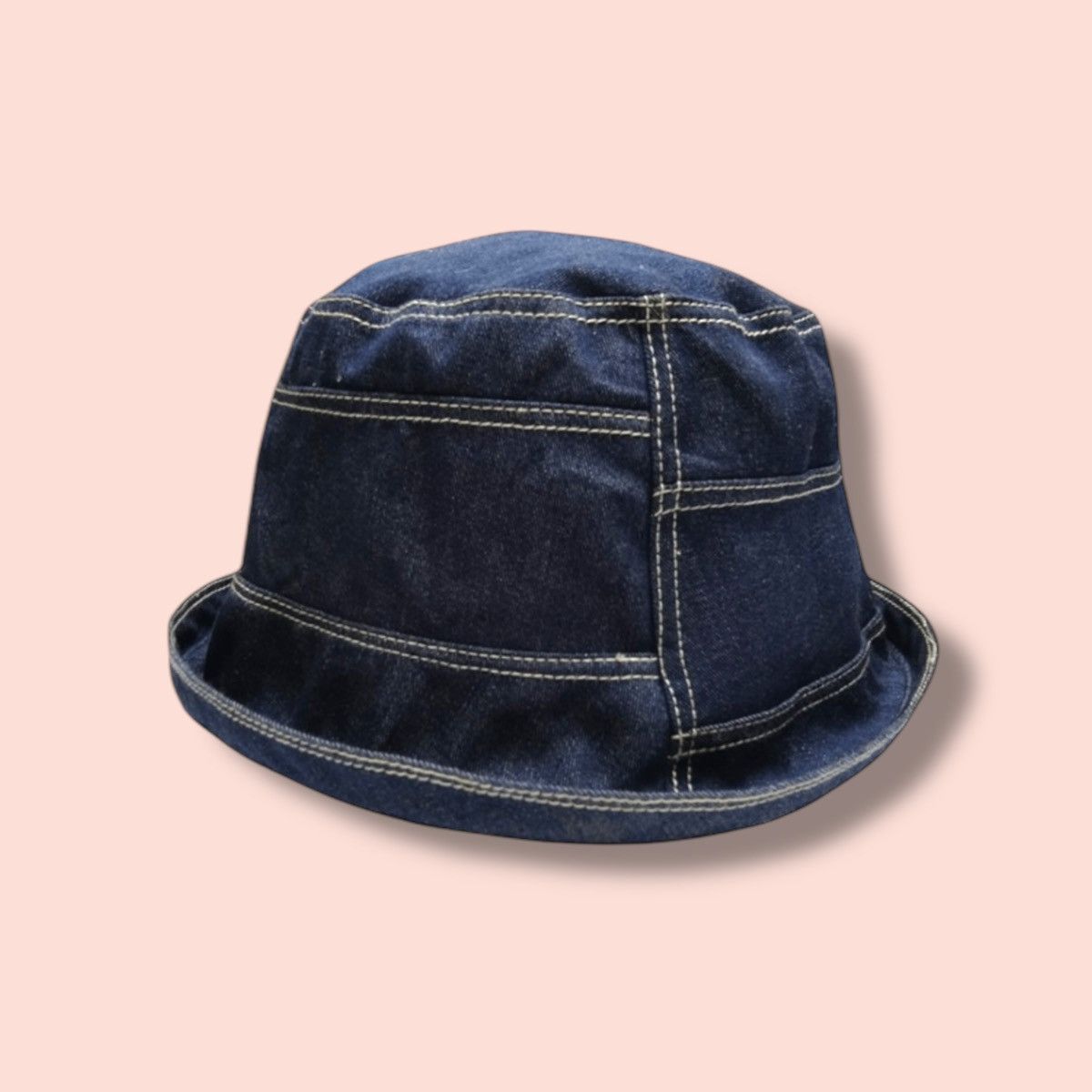 Japanese Brand × Vintage RARE VINTAGE JAPAN DENIM BUCKET HAT Size ONE SIZE - 1 Thumbnail