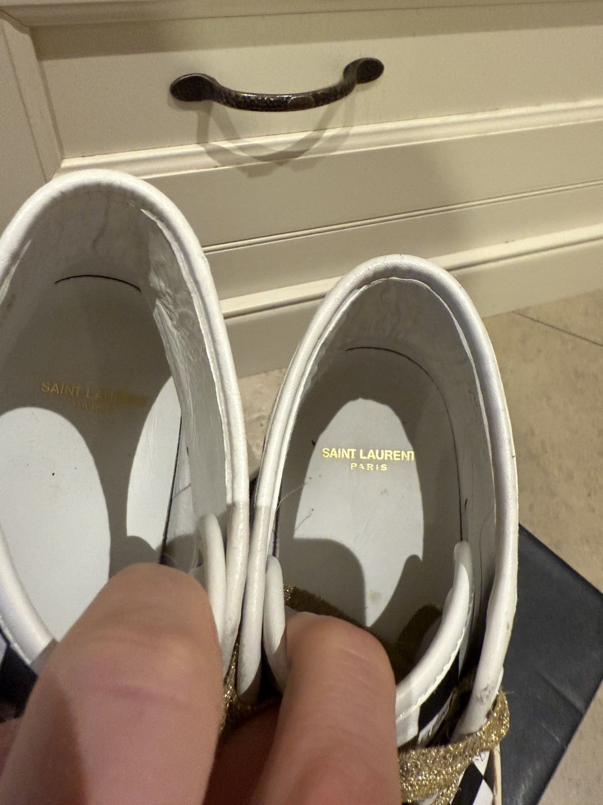 Saint Laurent Paris SS16 Saint Laurent surf sound checkered SL37 sneakers 45 Size US 12 / EU 45 - 22 Thumbnail