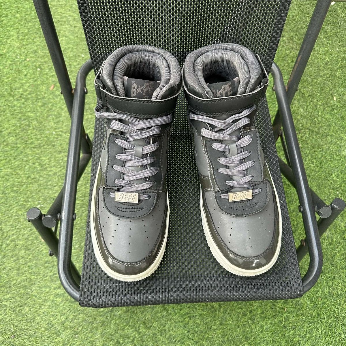 Bape 💥Rare Bape Sta Mid Grey Black detachable accessories Size US 10.5 / EU 43-44 - 4 Thumbnail