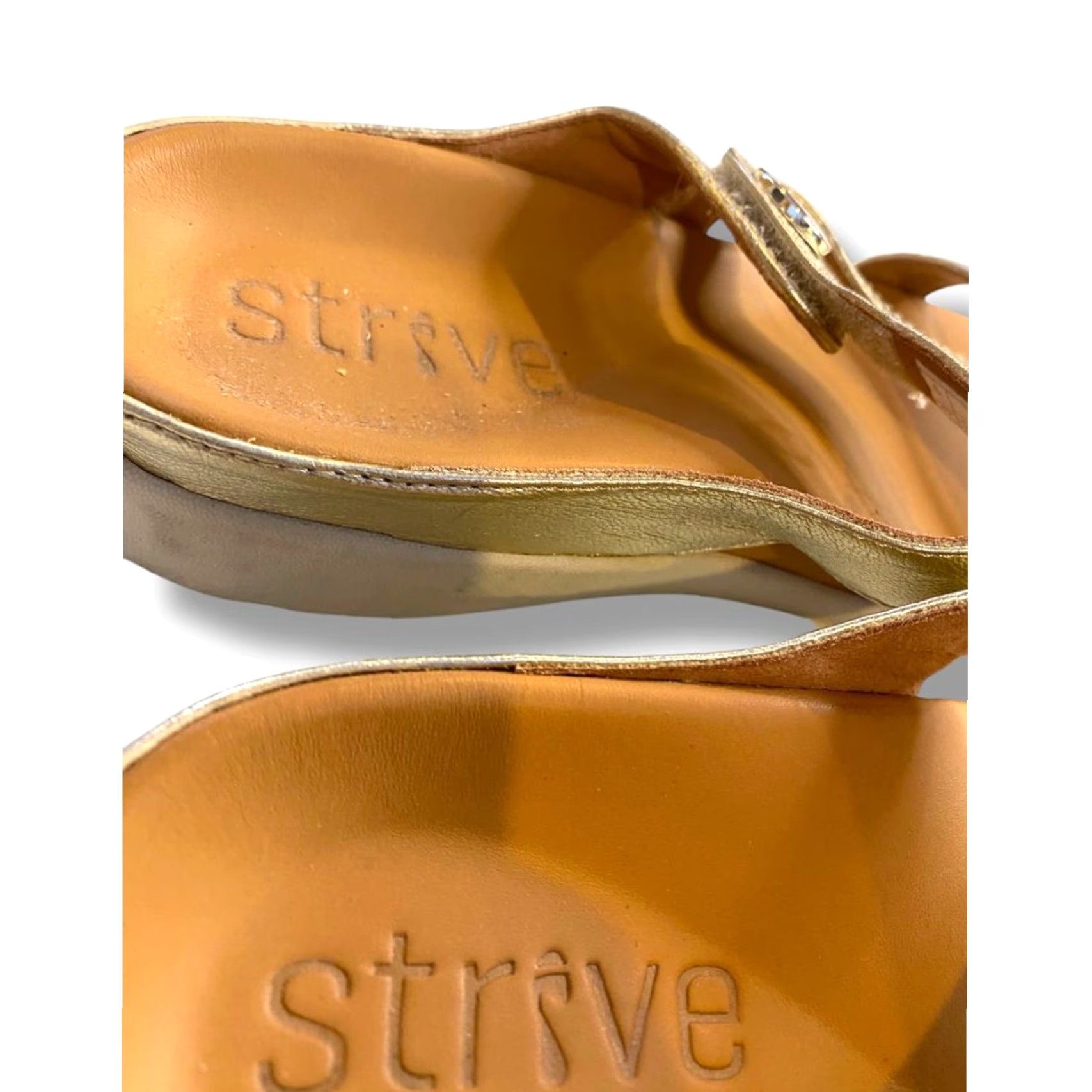 Vintage Strive Sandals Womens Gold Azore Comfort Walking Size 8.5 Size US 9 / IT 39 - 4 Thumbnail