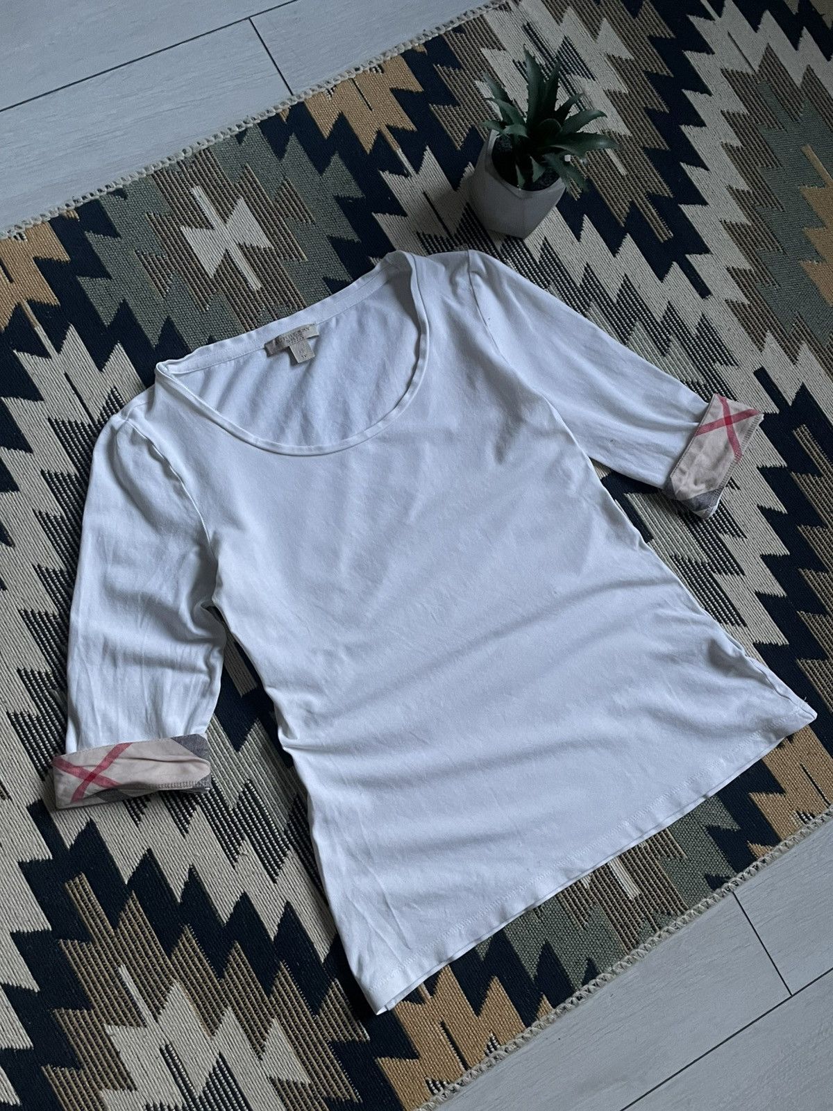 Burberry Burberry Brit Nova Check T-shirt Size XS / US 0-2 / IT 36-38 - 2 Thumbnail