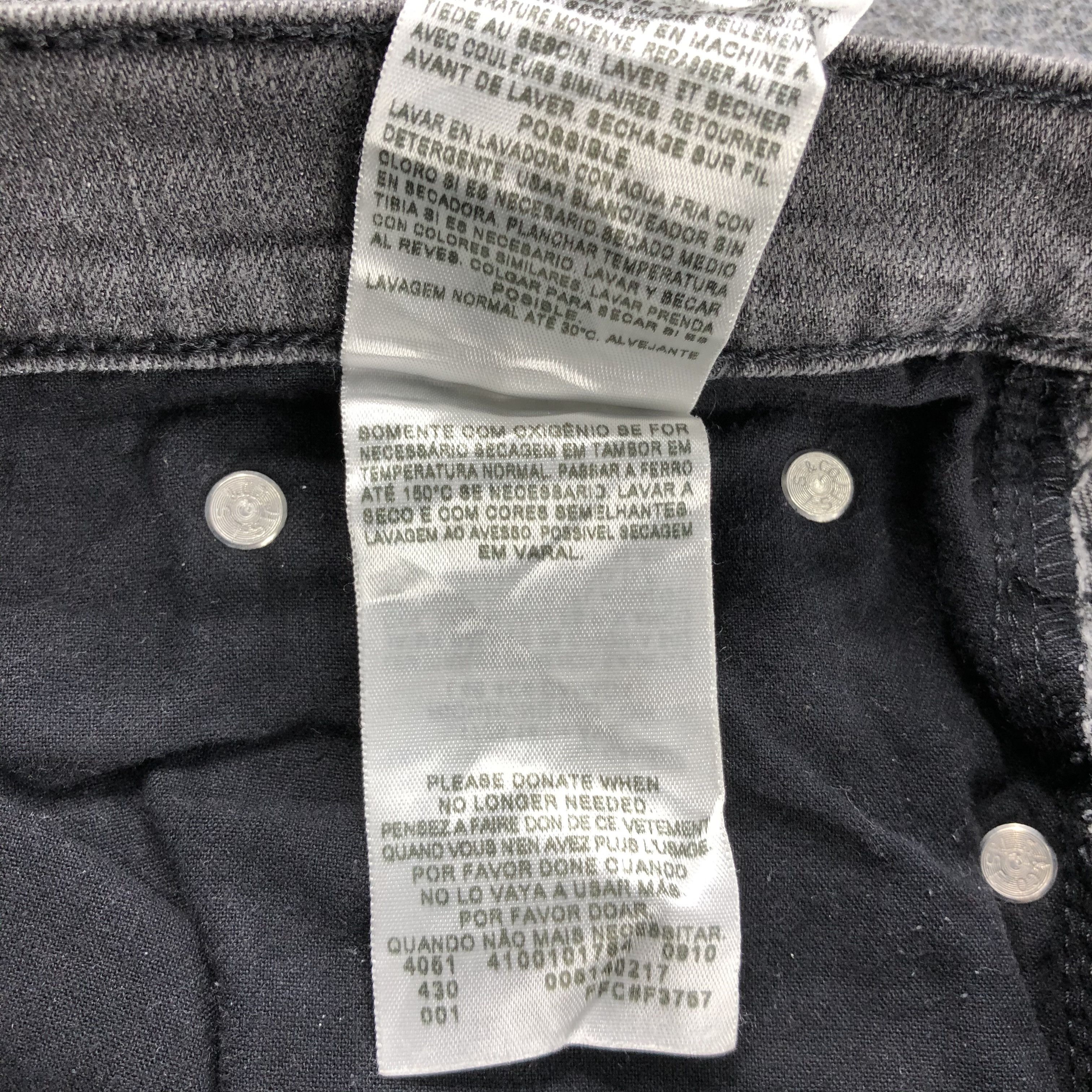 Levi's Vintage Faded Black Levis 514 Jeans-J2428 Size US 34 / EU 50 - 11 Thumbnail