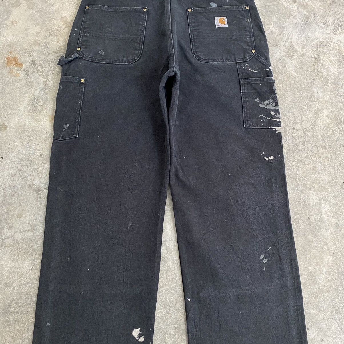 Carhartt VTG Carhartt Double Knee Faded Splatter Painter Pants Size US 35 - 18 Thumbnail