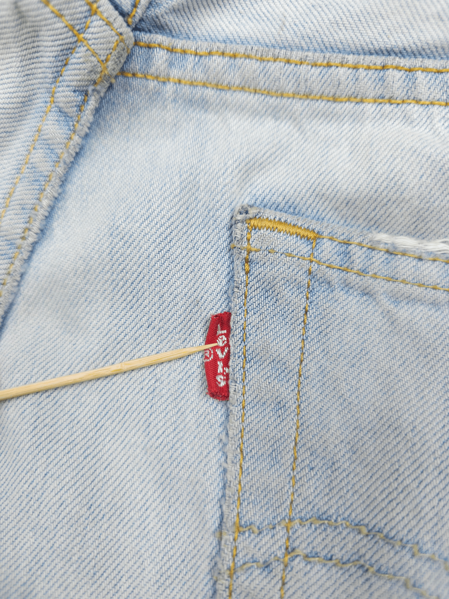 Levi's × Vintage 💎 32/32 Distressed Levi's 501 Regular Ripped Jeans Straight Size US 32 / EU 48 - 10 Thumbnail