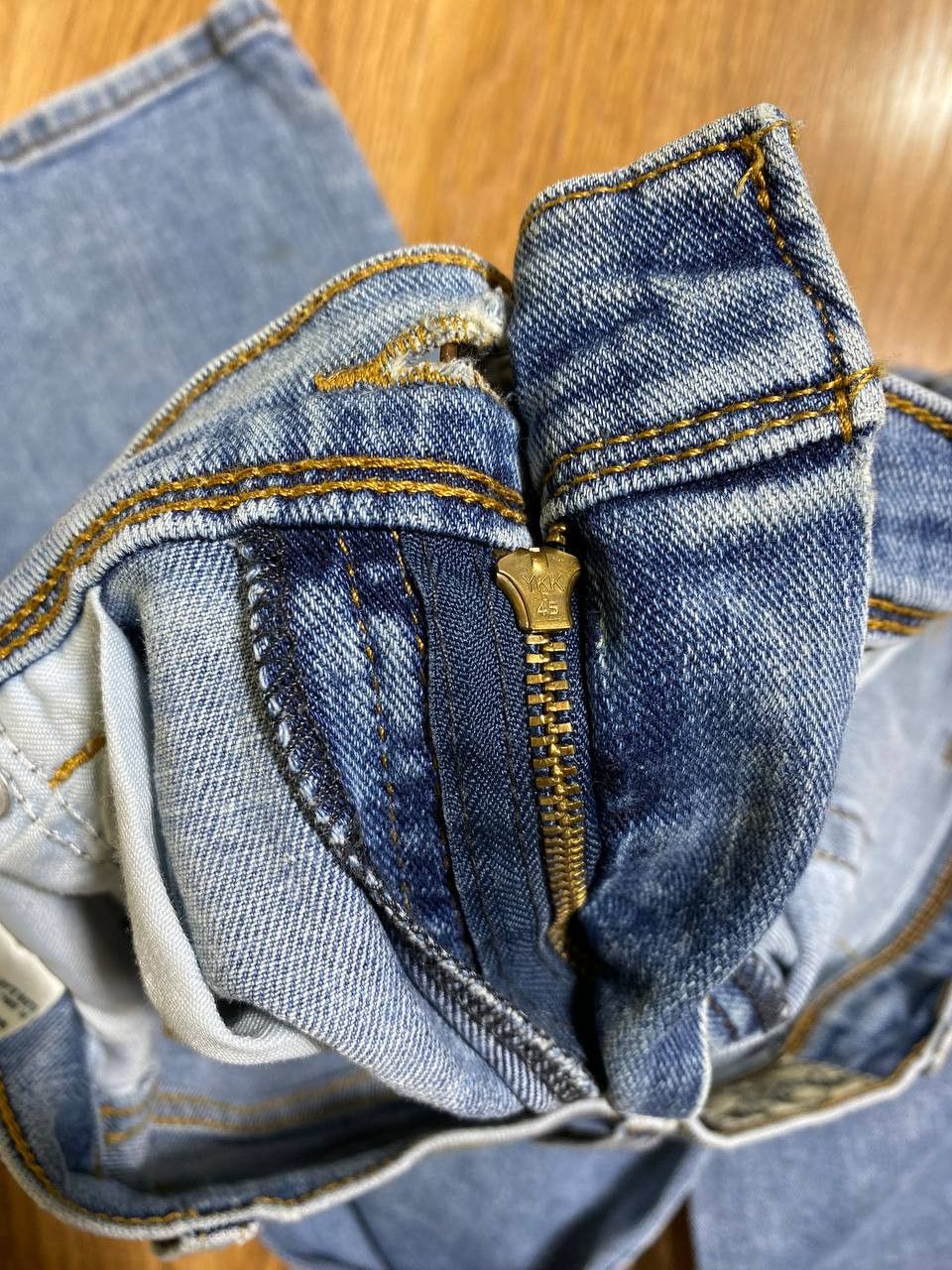 Wrangler VINTAGE FADED WRANGLER BLUE DENIM SKATER JEANS 34x30 Size US 34 / EU 50 - 18 Thumbnail