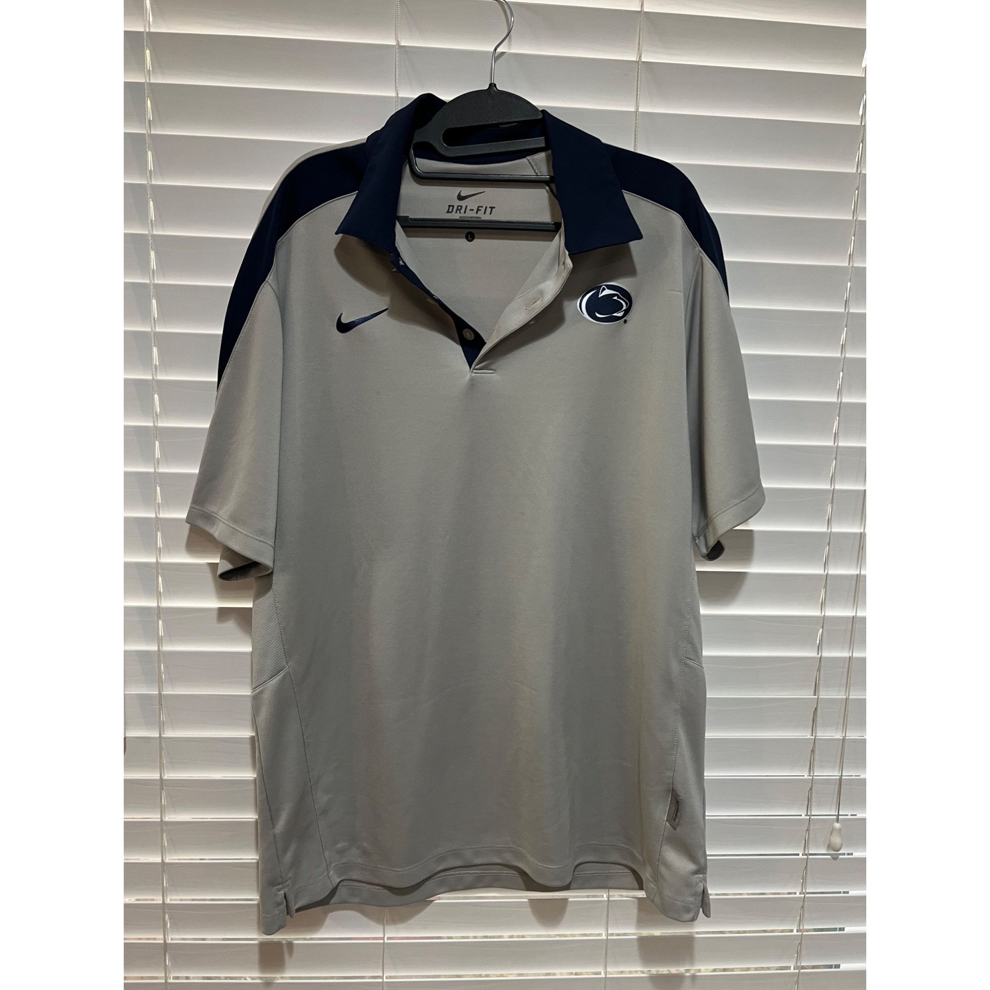 Nike Nike DriFit Penn State Nittany Lions Polo Shirt - Size L Size US L / EU 52-54 / 3 - 1 Thumbnail