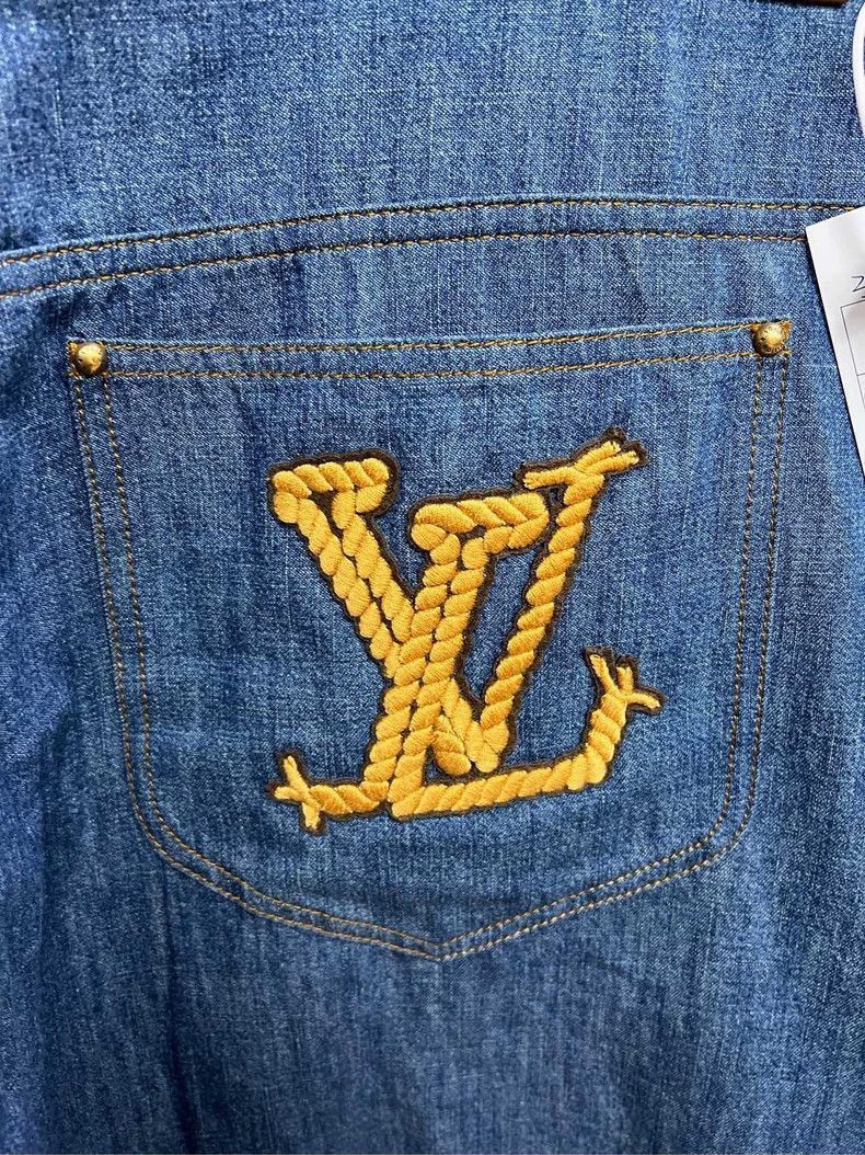 Louis Vuitton Louis Vuitton Denim Shorts with Rope Design -2505 Size US 40 / EU 56 - 4 Thumbnail
