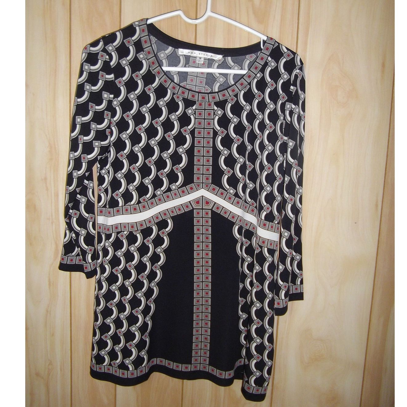 Other Max Studio Scoop Neck 3/4 Sleeve Long Blouse M Size M / US 6-8 / IT 42-44 - 1 Thumbnail