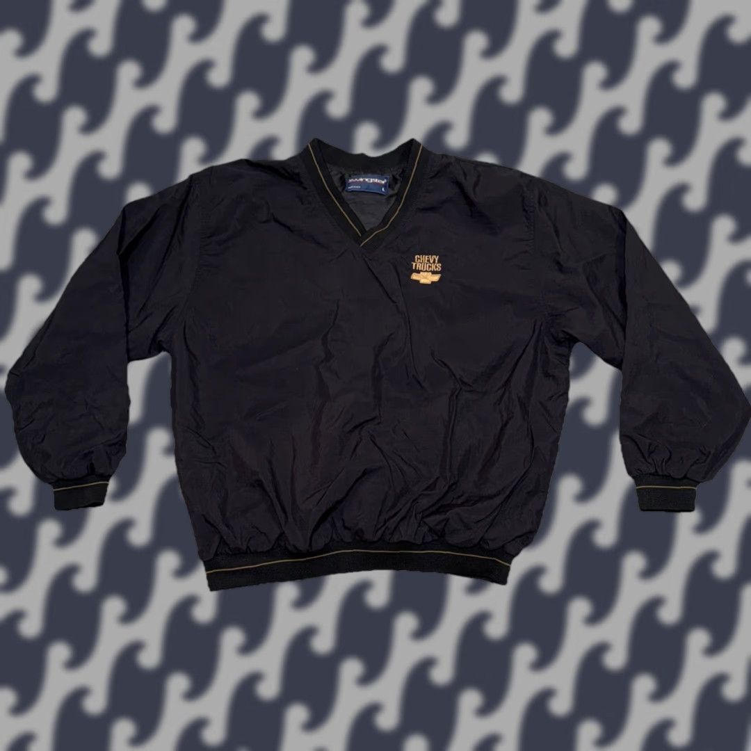 Vintage VINTAGE Swingster Windshirt Windbreaker Black L Embroidered Chevy Trucks Mens Size US L / EU 52-54 / 3 - 1 Thumbnail