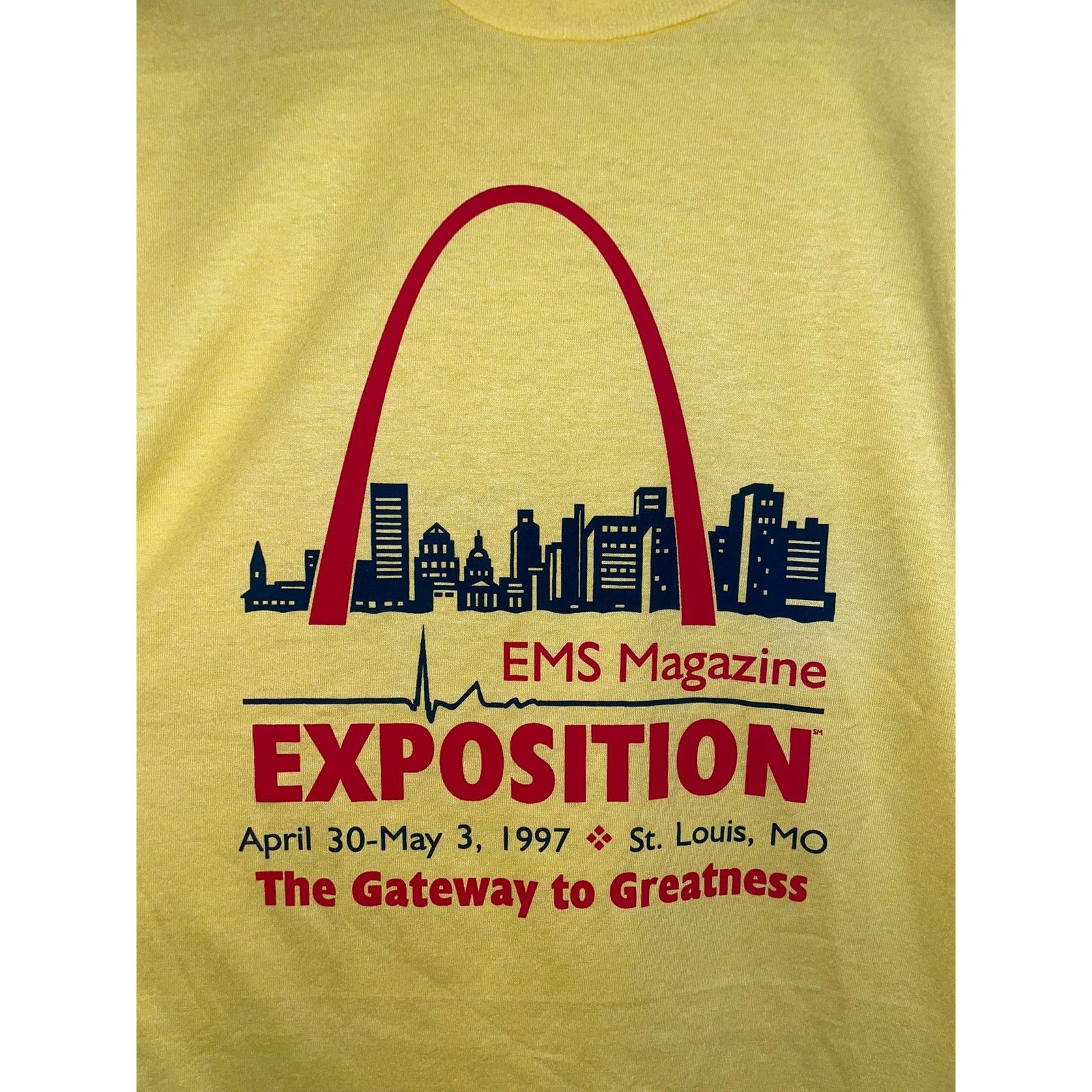 Fruit Of The Loom Vintage EMS Magazine Shirt Expo St Louis 1997 Tee VTG L Size US L / EU 52-54 / 3 - 2 Thumbnail