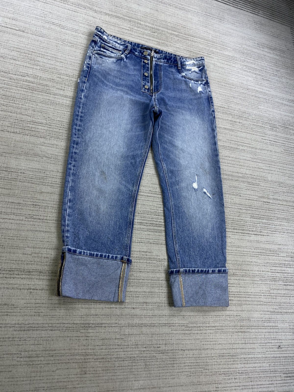 Zara Vintage Trafaluc By Zara Rare Design Denim Jeans Size US 34 / EU 50 - 3 Thumbnail