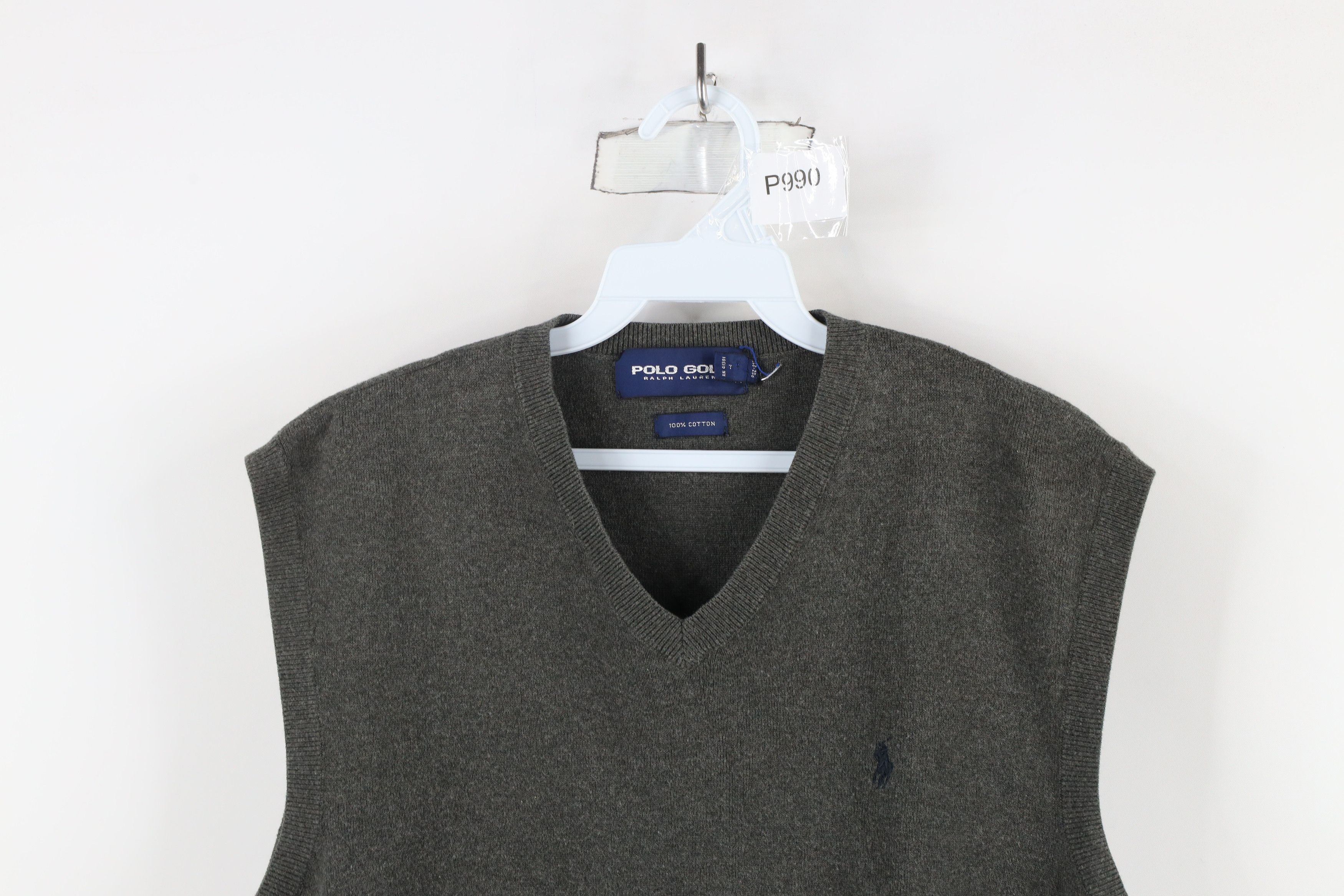 Polo Ralph Lauren Vintage 90s Polo Golf Ralph Lauren Knit Sweater Vest Gray Size US L / EU 52-54 / 3 - 2 Thumbnail