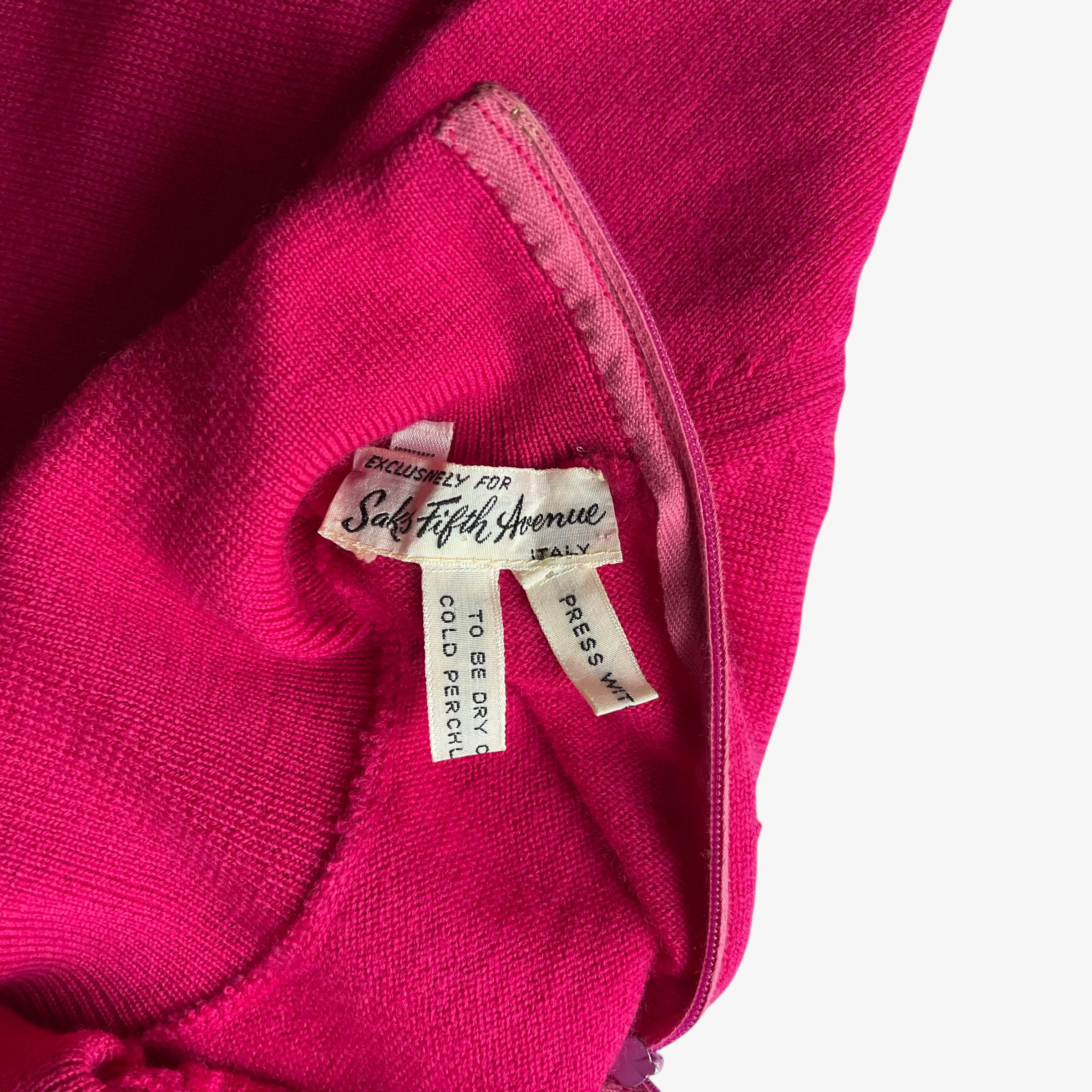 Emilio Pucci Vintage 60s Women's Emilio Pucci Pink Turtleneck Jumper Size S / US 4 / IT 40 - 4 Thumbnail