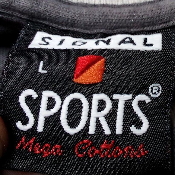 Signal Sport × Vintage Vintage 90s Alaska Wolf Double Sleeve T-Shirt Size US L / EU 52-54 / 3 - 4 Thumbnail