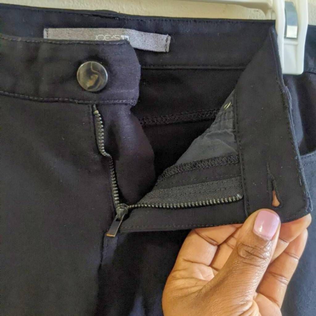 Joe's Joe's Jeans Women's Size 29 Black Stretch Cropped Skinny Pan Size 29" - 6 Thumbnail