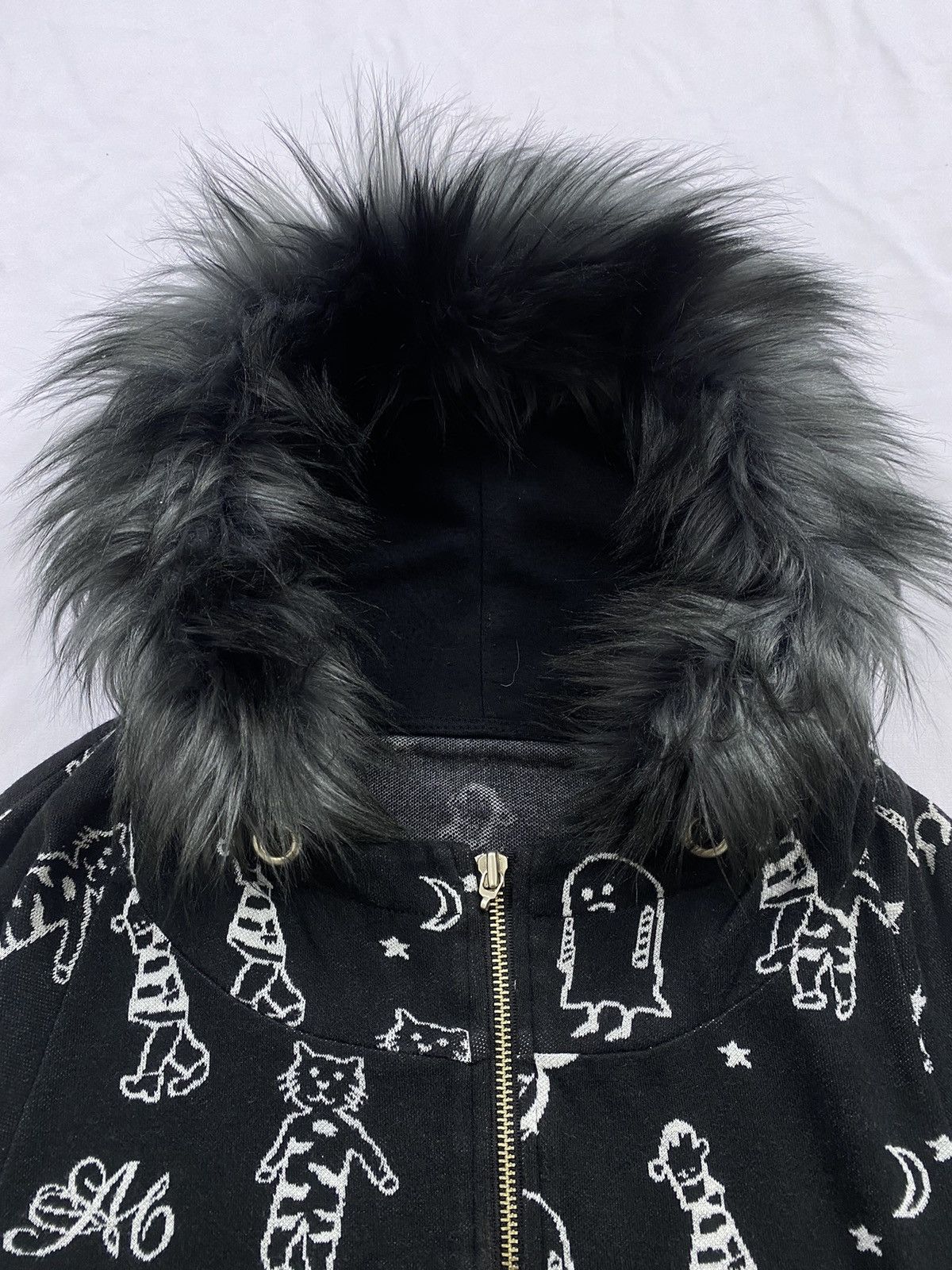 Japanese Brand Japanese A6 Zip Fur Hoodie Ifsix Lgb Style Size US S / EU 44-46 / 1 - 5 Thumbnail