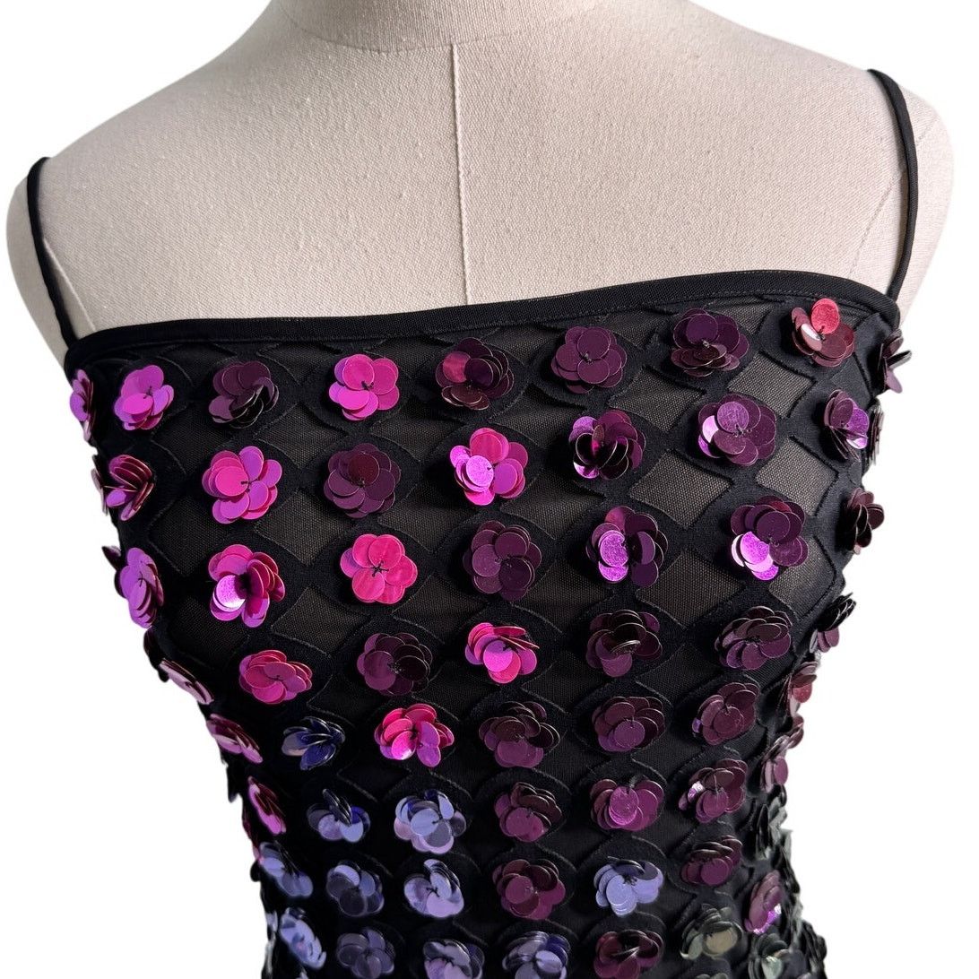 Cynthia Rowley Cynthia Rowley Bella Sequin Appliqué Dress size 2 XS Size XS / US 0-2 / IT 36-38 - 7 Thumbnail