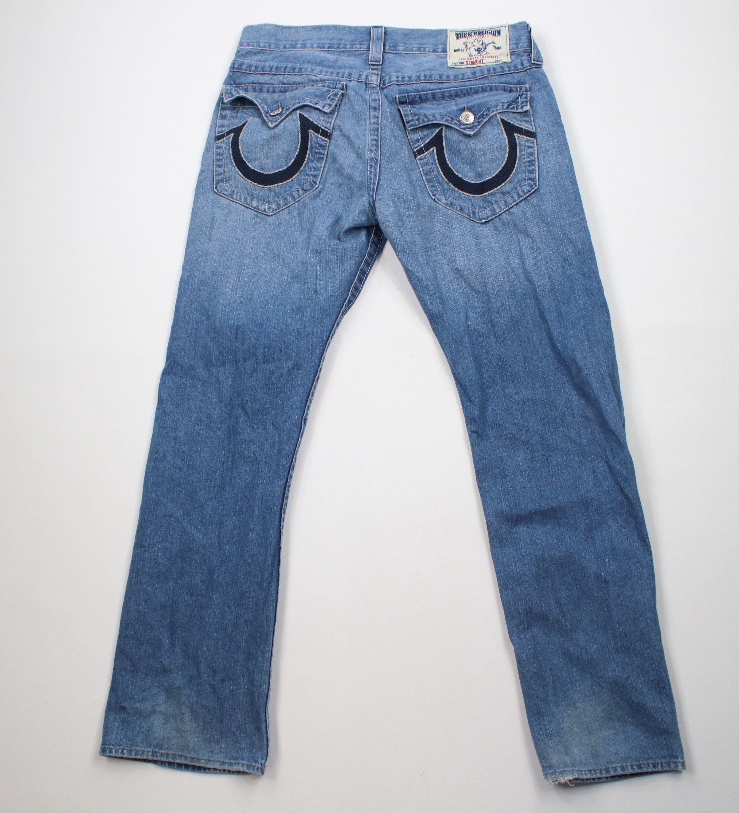 True Religion × Vintage Vintage True Religion Straight Wide Leg Denim Jeans USA Size US 36 / EU 52 - 10 Thumbnail