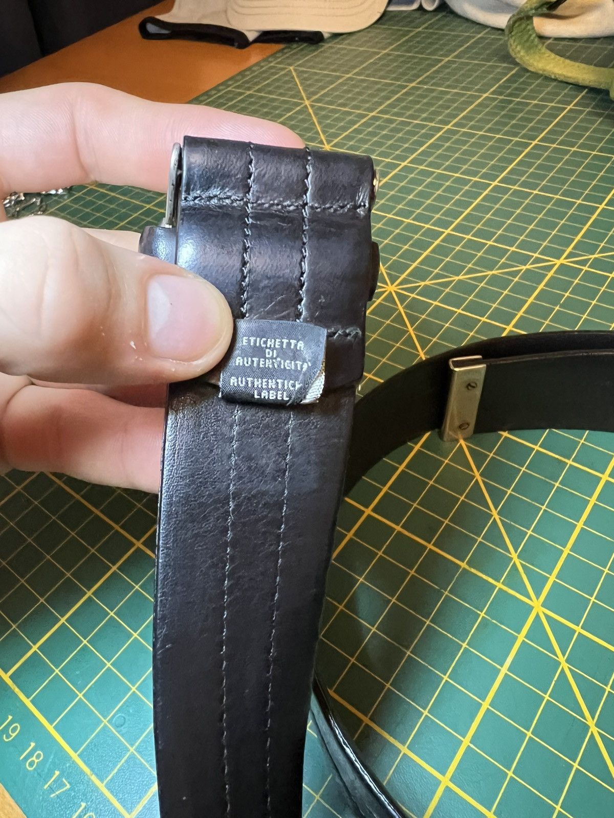 Versace Jeans Couture Vintage Versace Jeans Couture fully adjustable leather belt Size ONE SIZE - 4 Thumbnail