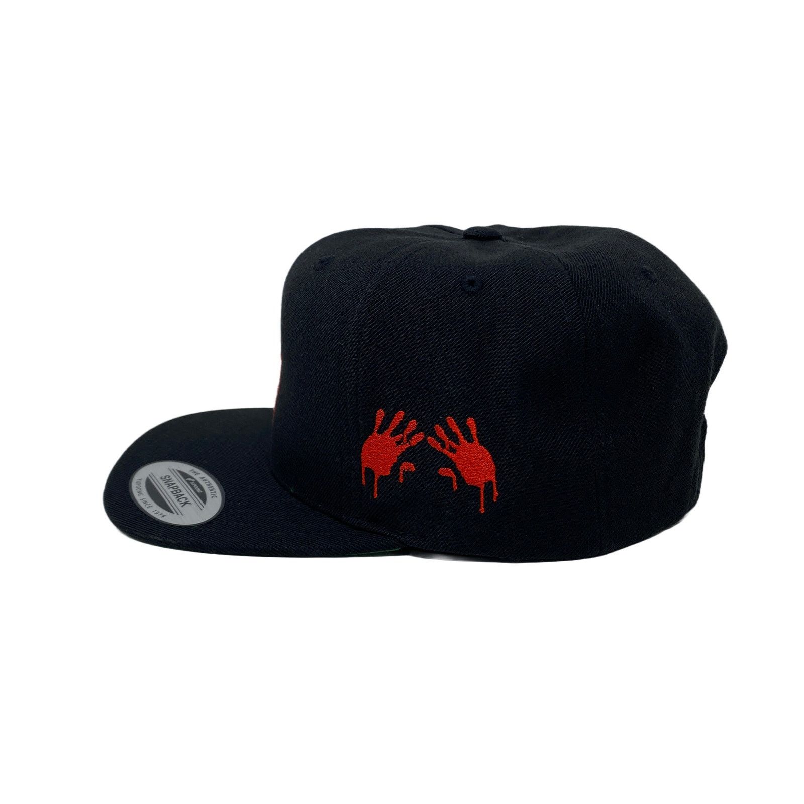 Other Los Angeles LA Drip (White/Red) Bloody Hands Snapback Hat Size ONE SIZE - 6 Thumbnail