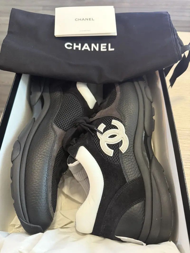 Chanel Chanel Black&White Sneaker Size US 11.5 / EU 44-45 - 4 Thumbnail