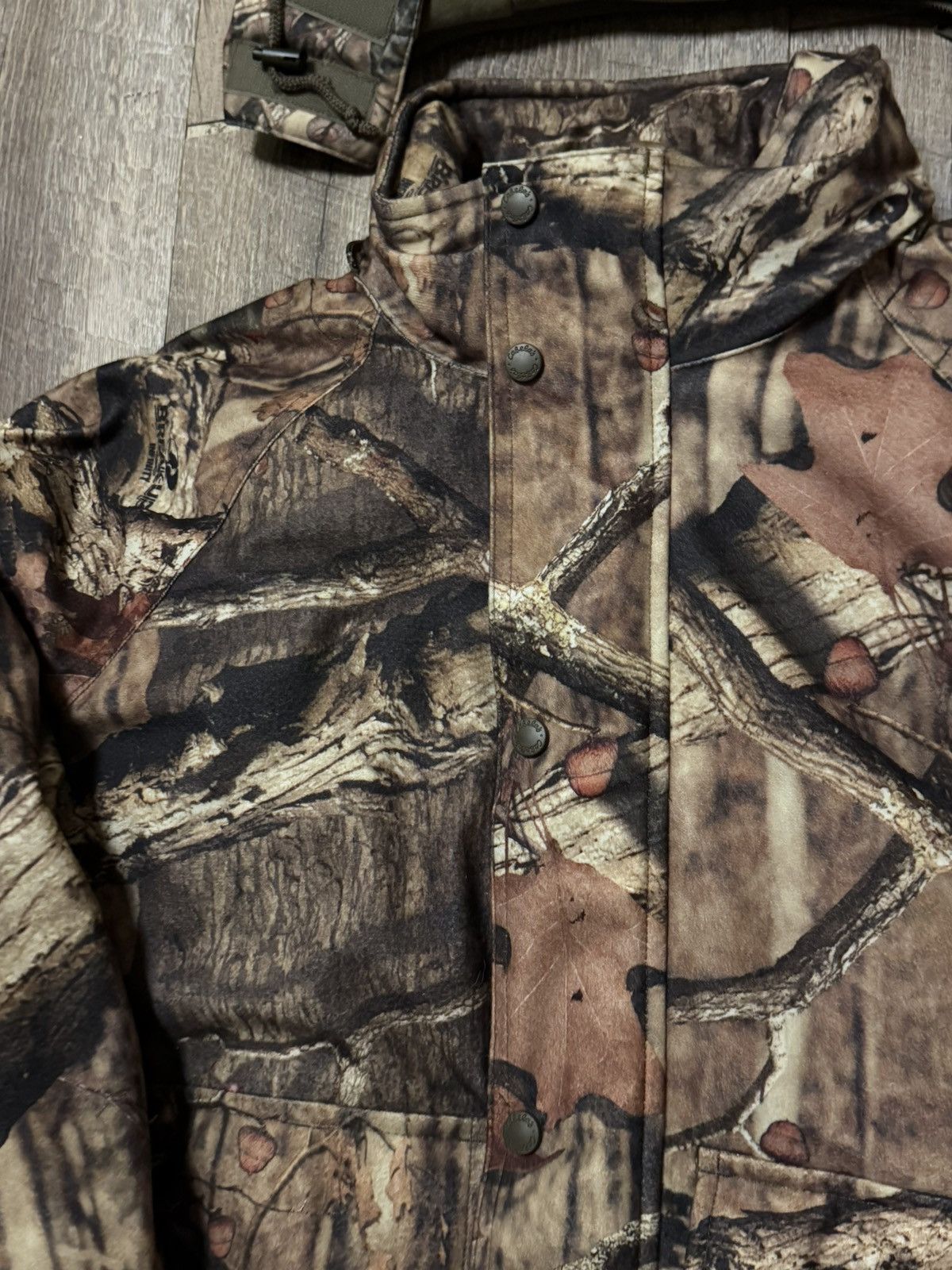 Cabelas Cabela's Camo Detachable Hooded Hunting Mossy Oak Jacket Size US M / EU 48-50 / 2 - 4 Thumbnail