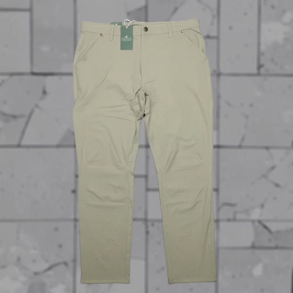 Vintage GenTeal Trailhead Pant Men's 33x30 Khaki Classic Fit Wicking Trail Hiking Size US 33 - 1 Thumbnail