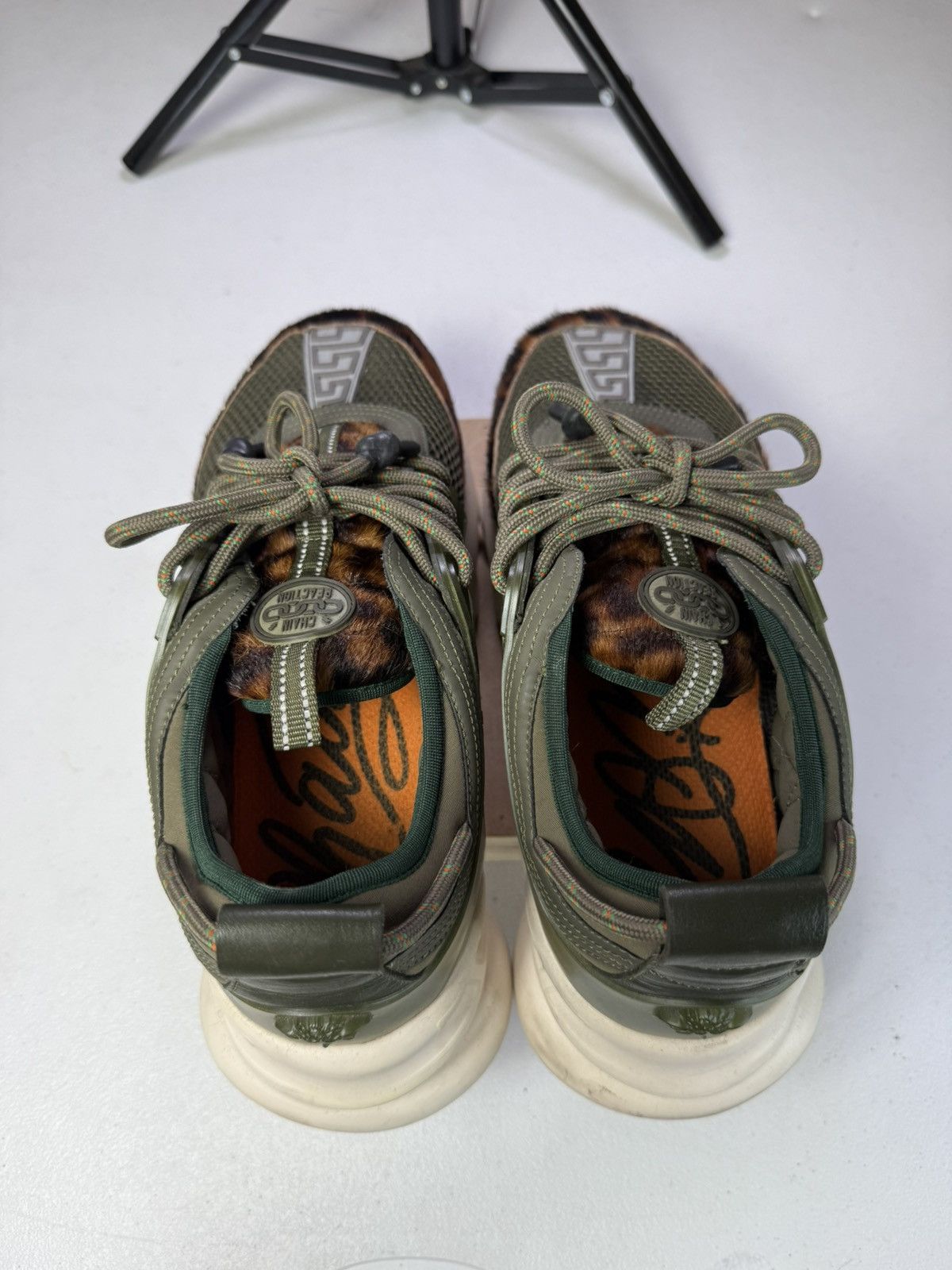Versace Versace Chain Reaction Animal Sneakers sz 43 Size US 10 / EU 43 - 6 Thumbnail