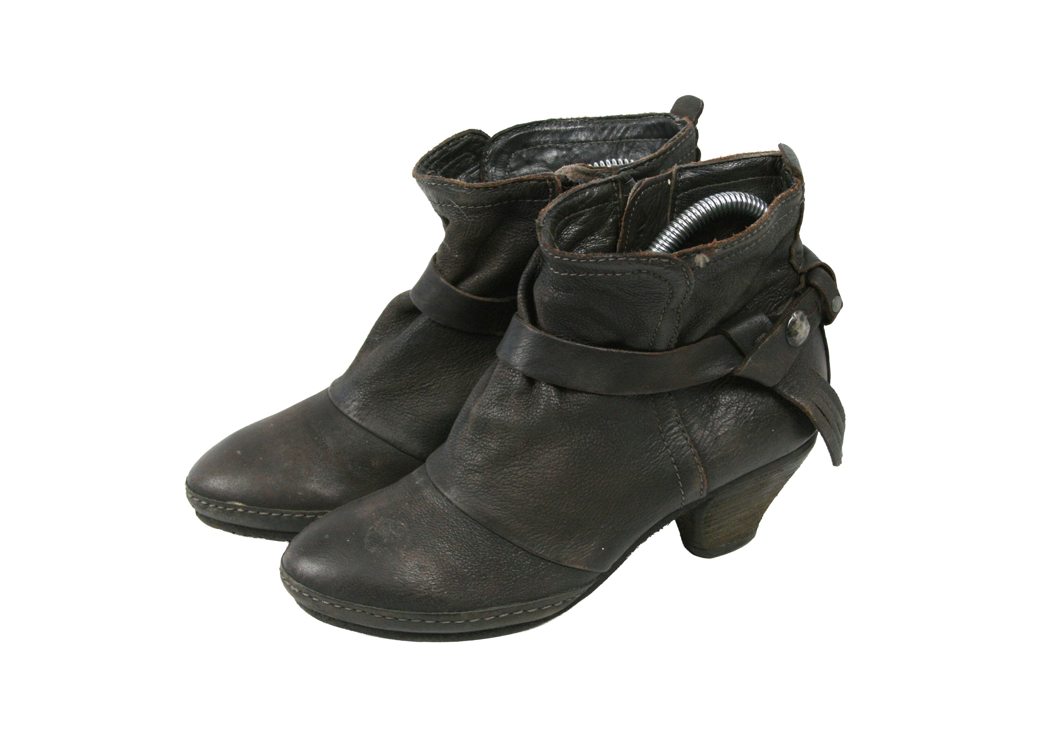 A.S.98 00S Airstep Grunge Avant Garde Heeled Boots Vintage Size US 6 / IT 36 - 3 Thumbnail