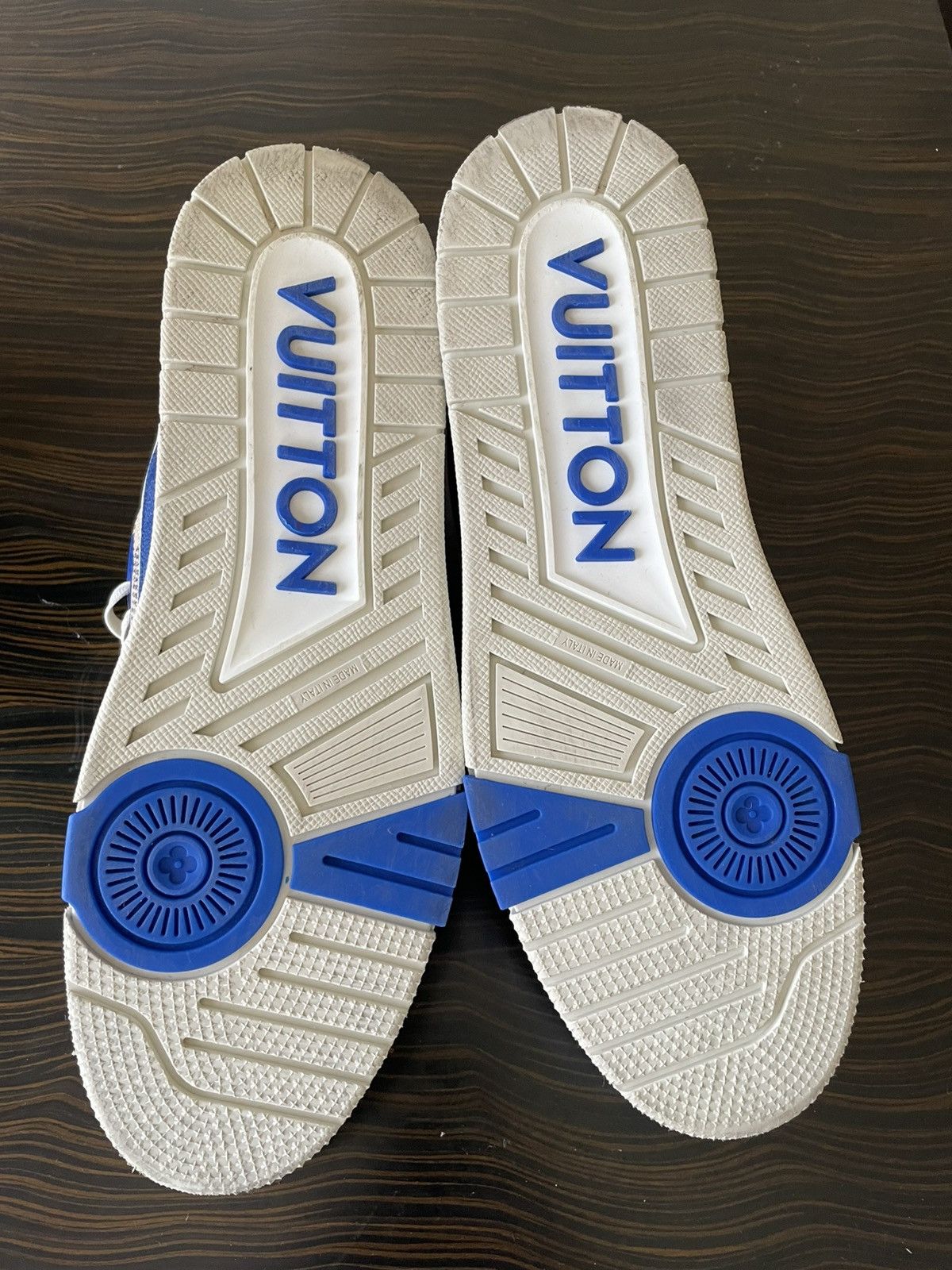 Louis Vuitton LV Trainer Sneakers #54 white blue Size US 10 / EU 43 - 5 Thumbnail
