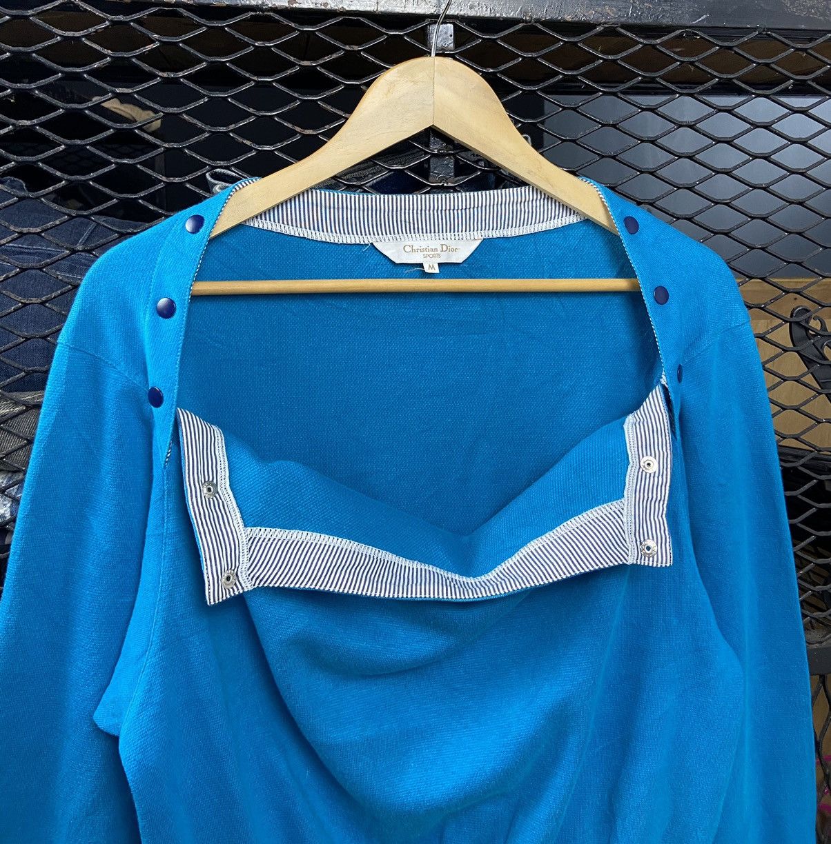 Christian Dior Monsieur × Vintage 90s Cristian Dior Sports Sweatshirt Baby Blue Size M / US 6-8 / IT 42-44 - 1 Thumbnail