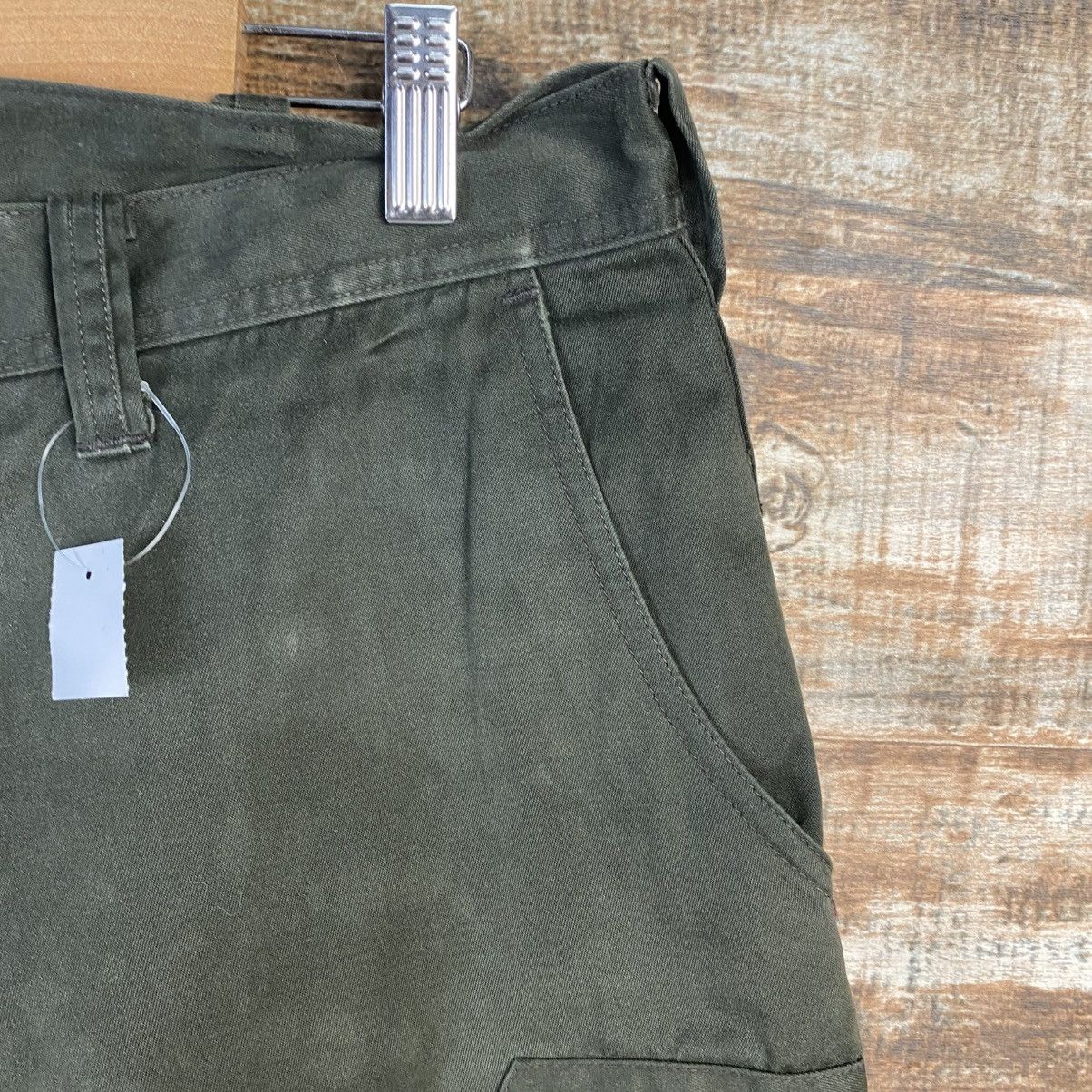 Japanese Brand DL Burtle Green Cargo Multipocket Pants #C989 Size US 33 - 8 Thumbnail