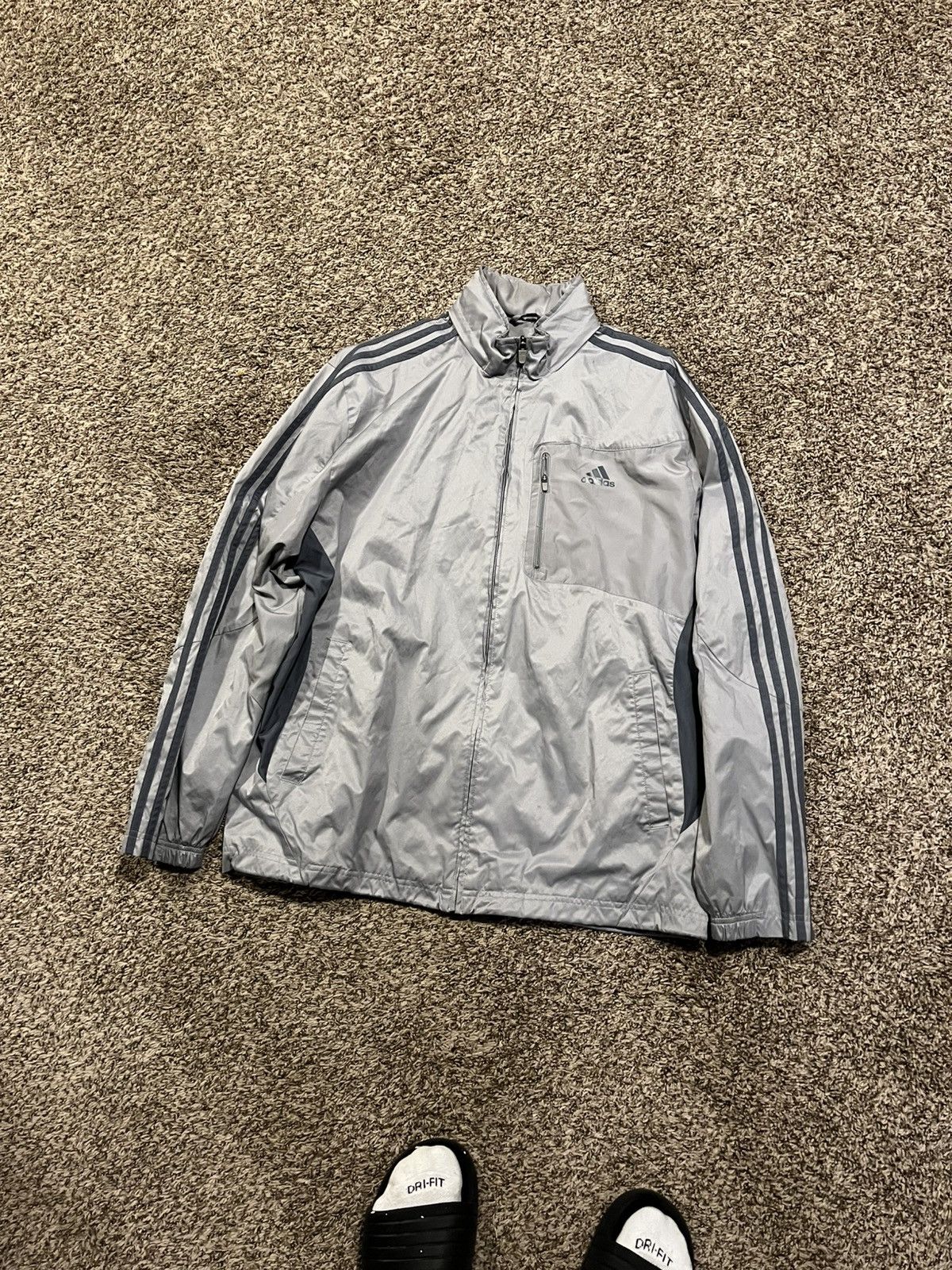 Adidas Y2K Adidas sportswear jacket | SIZE LARGE | Size US L / EU 52-54 / 3 - 3 Thumbnail