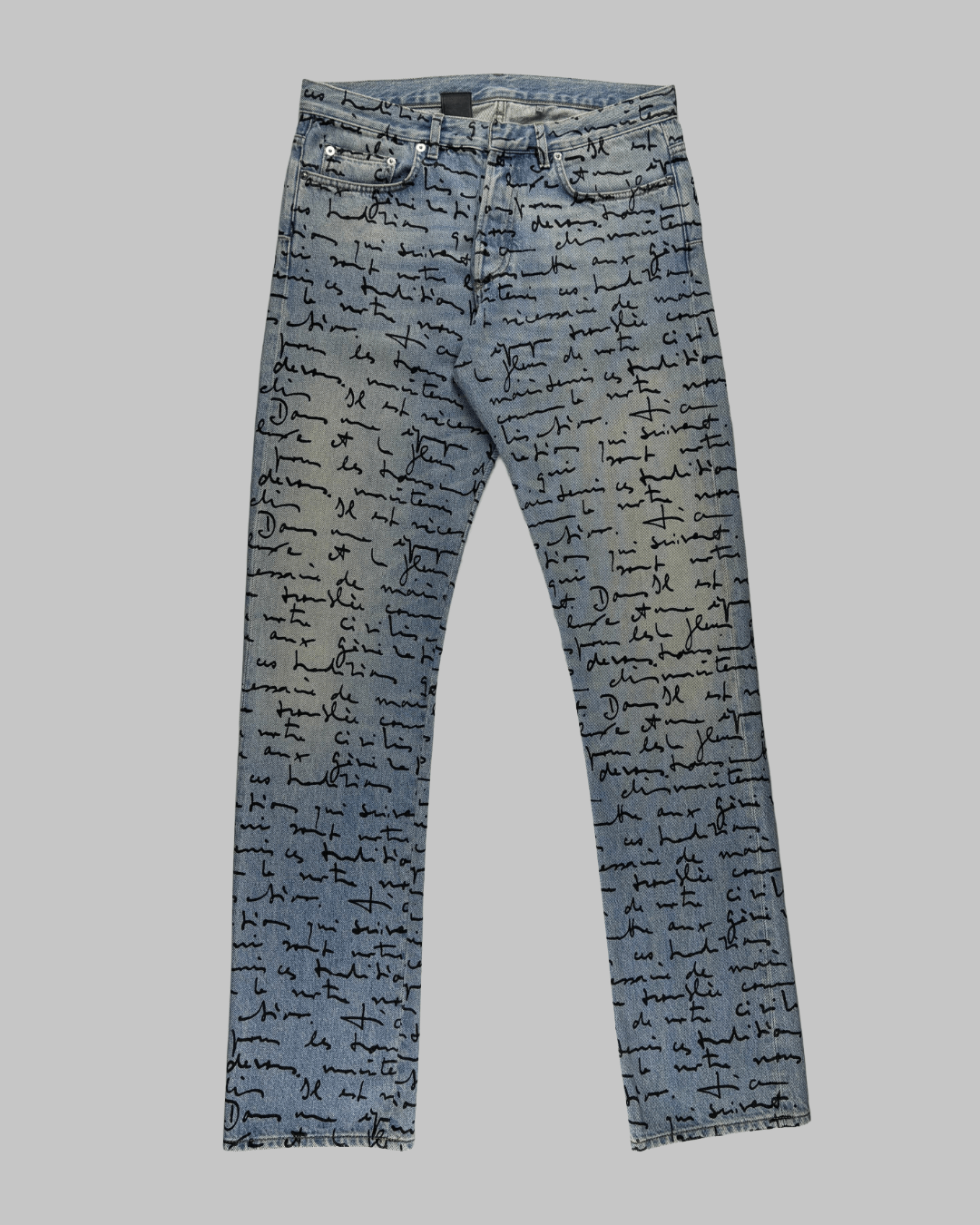 Dior SS15 Dior Handwritten Script Denim Size US 31 - 1 Thumbnail