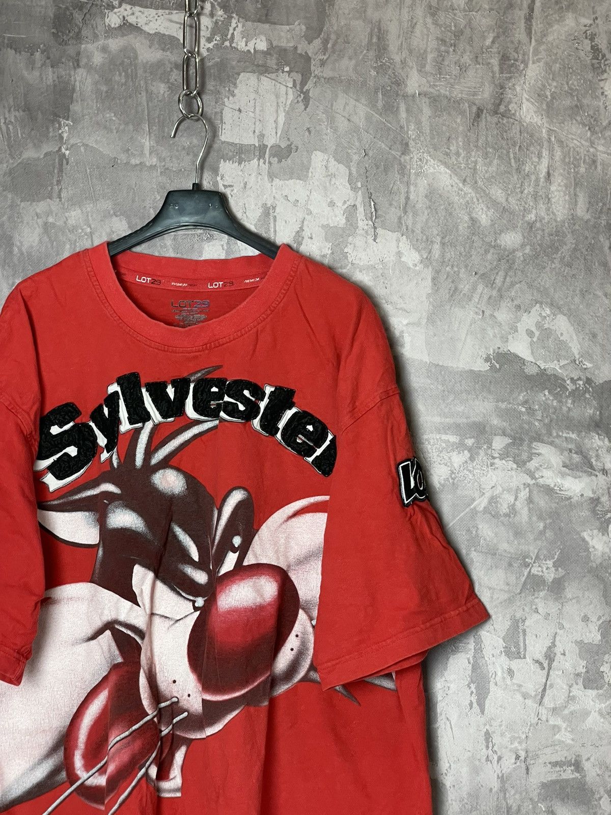 Vintage Y2K Lot 29 Sylvester The Cat Red T-Shirt Size US XXL / EU 58 / 5 - 3 Thumbnail