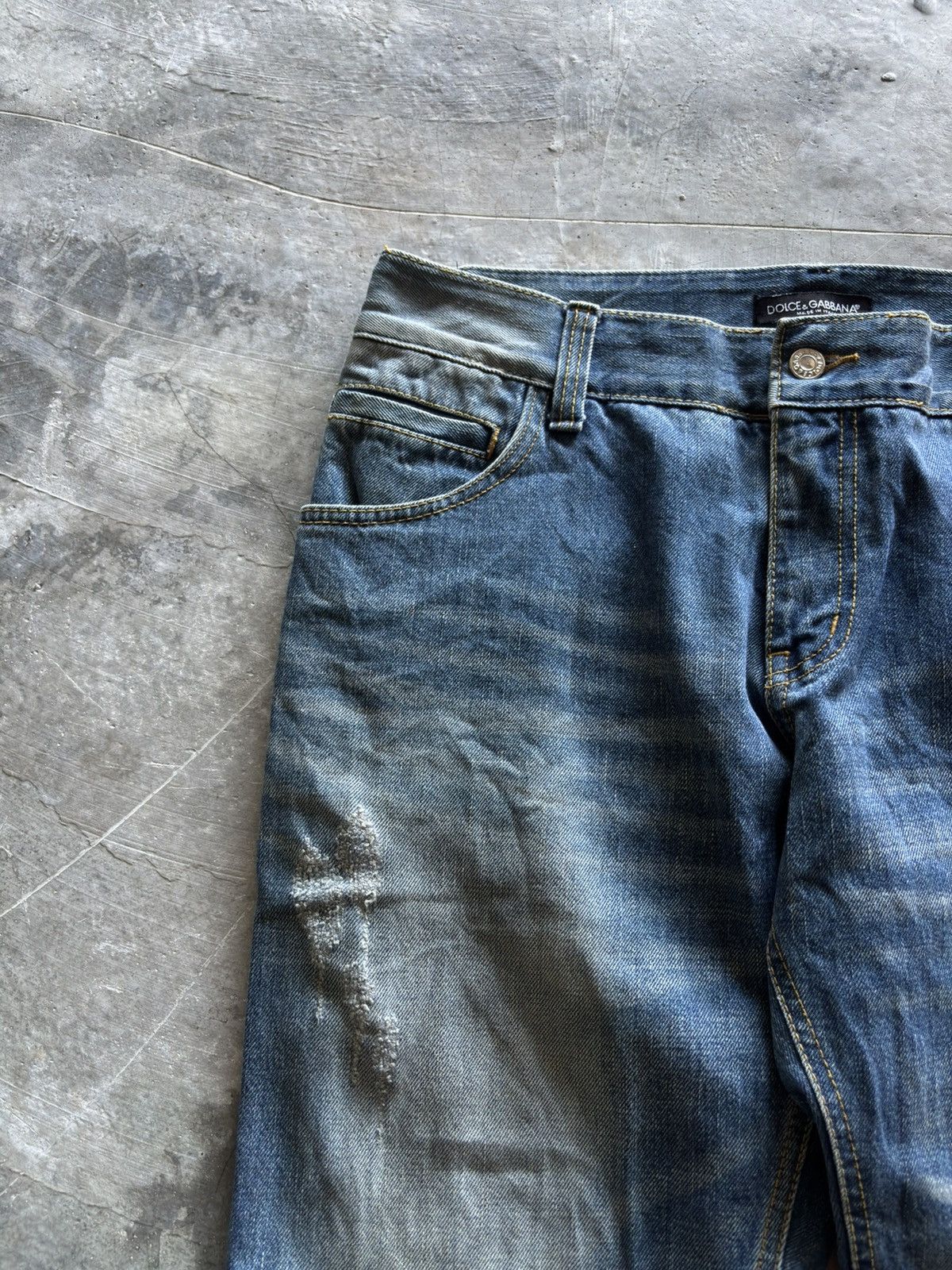 Dolce & Gabbana DOLCE & GABBANA distressed slim fit style Size US 35 - 6 Thumbnail