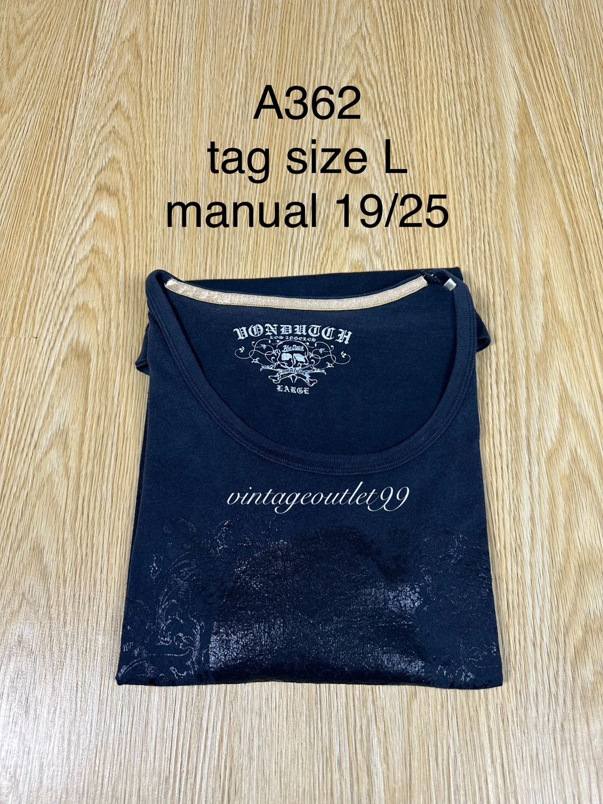 Von Dutch Von Dutch Affliction Genuine Vintage Tshirt A362 Size L / US 10 / IT 46 - 11 Thumbnail
