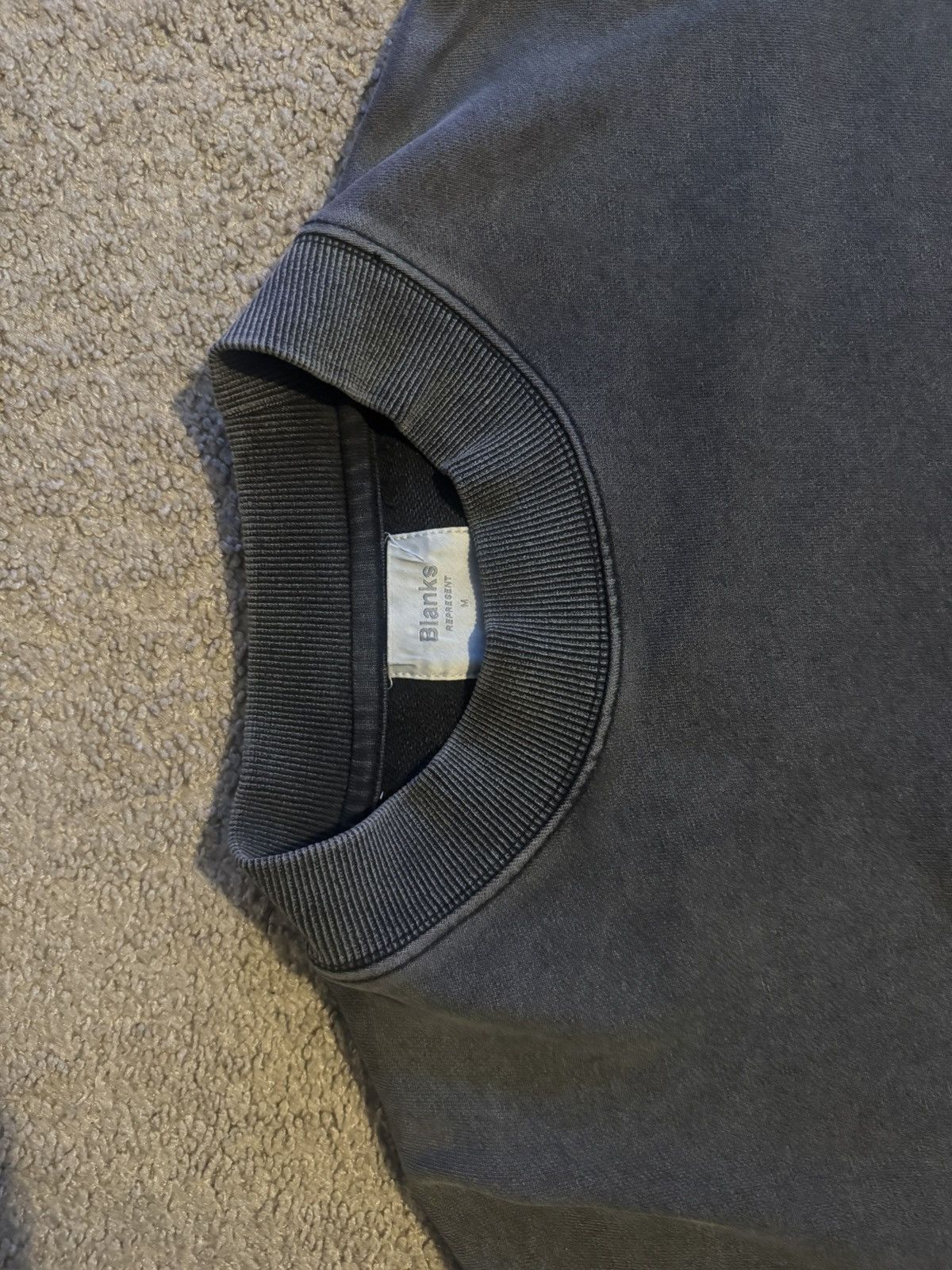 Represent Clo. Represent Blanks Crewneck Sweatshirt - Washed Grey Size US M / EU 48-50 / 2 - 1 Thumbnail