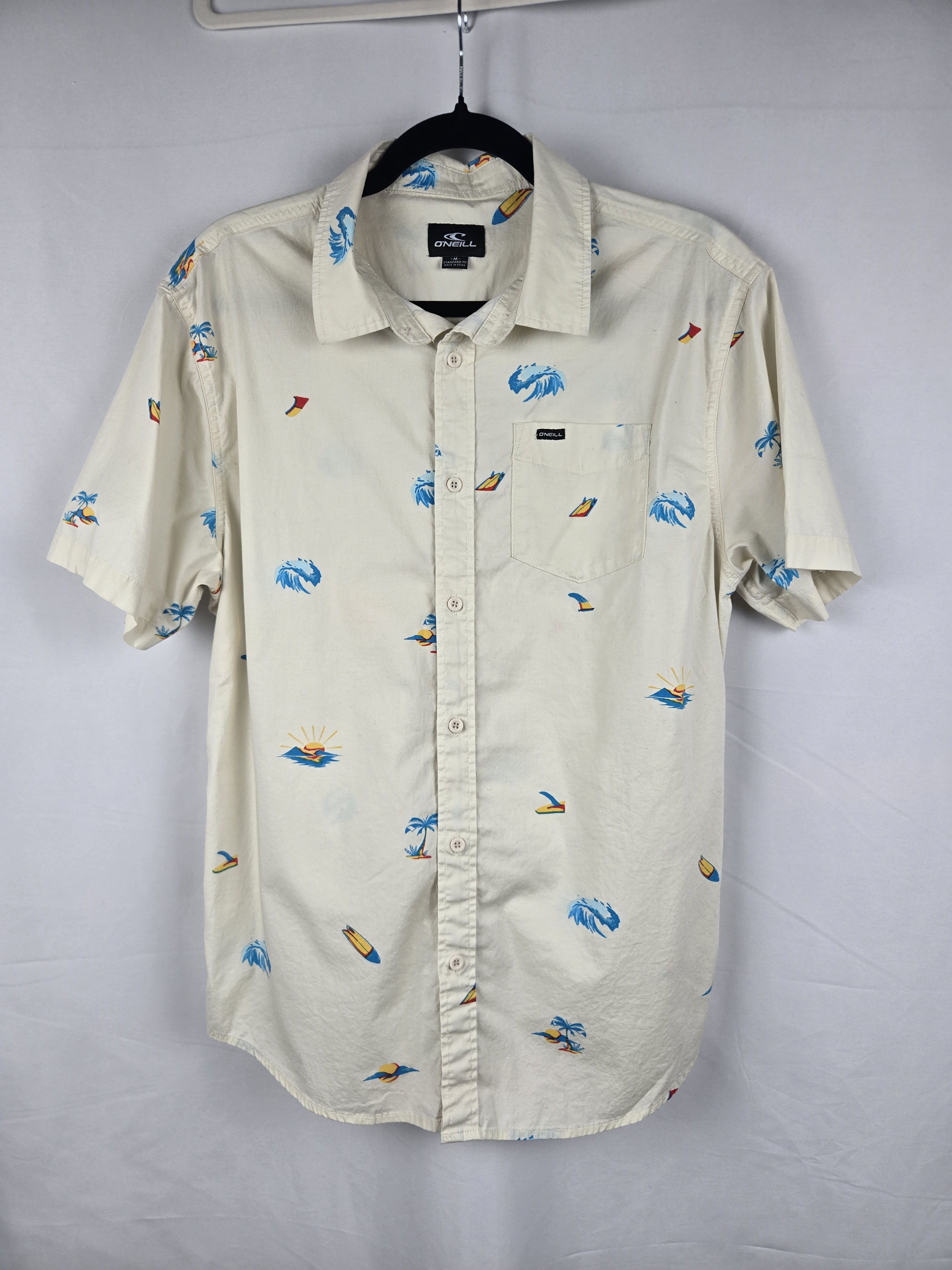 O'Neill O’Neill Quiver Stretch Button Up Tropical Surf Print shirt Size US M / EU 48-50 / 2 - 1 Thumbnail