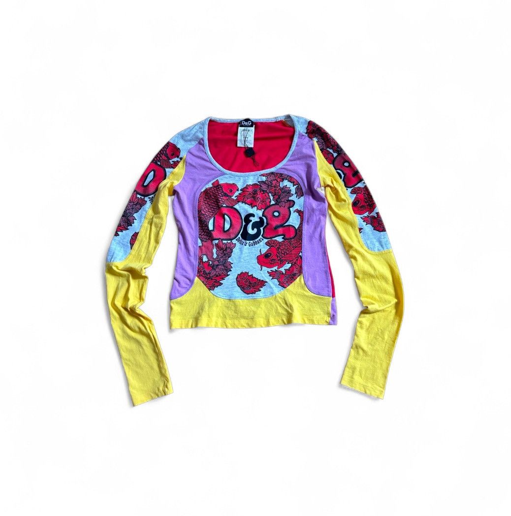 Dolce & Gabbana Dolce & gabbana y2k top long sleeve t-shirt Size S / US 4 / IT 40 - 1 Thumbnail