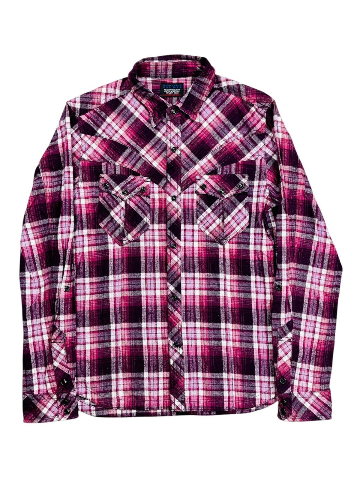 BUFFALO BOBS 2000s Nicole Club - Western Cowboy Flannel Shirt Size US M / EU 48-50 / 2 - 1 Thumbnail