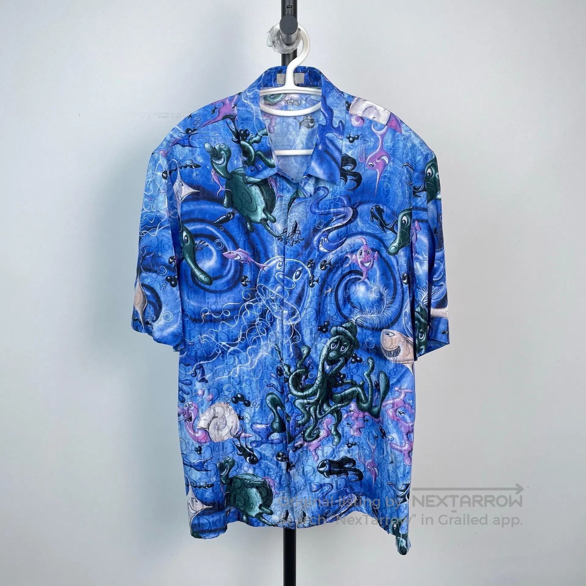 Dior Dior Underwater World Pattern Jacquard Short Sleeve Shirt| Size S / US 4 / IT 40 - 1 Thumbnail