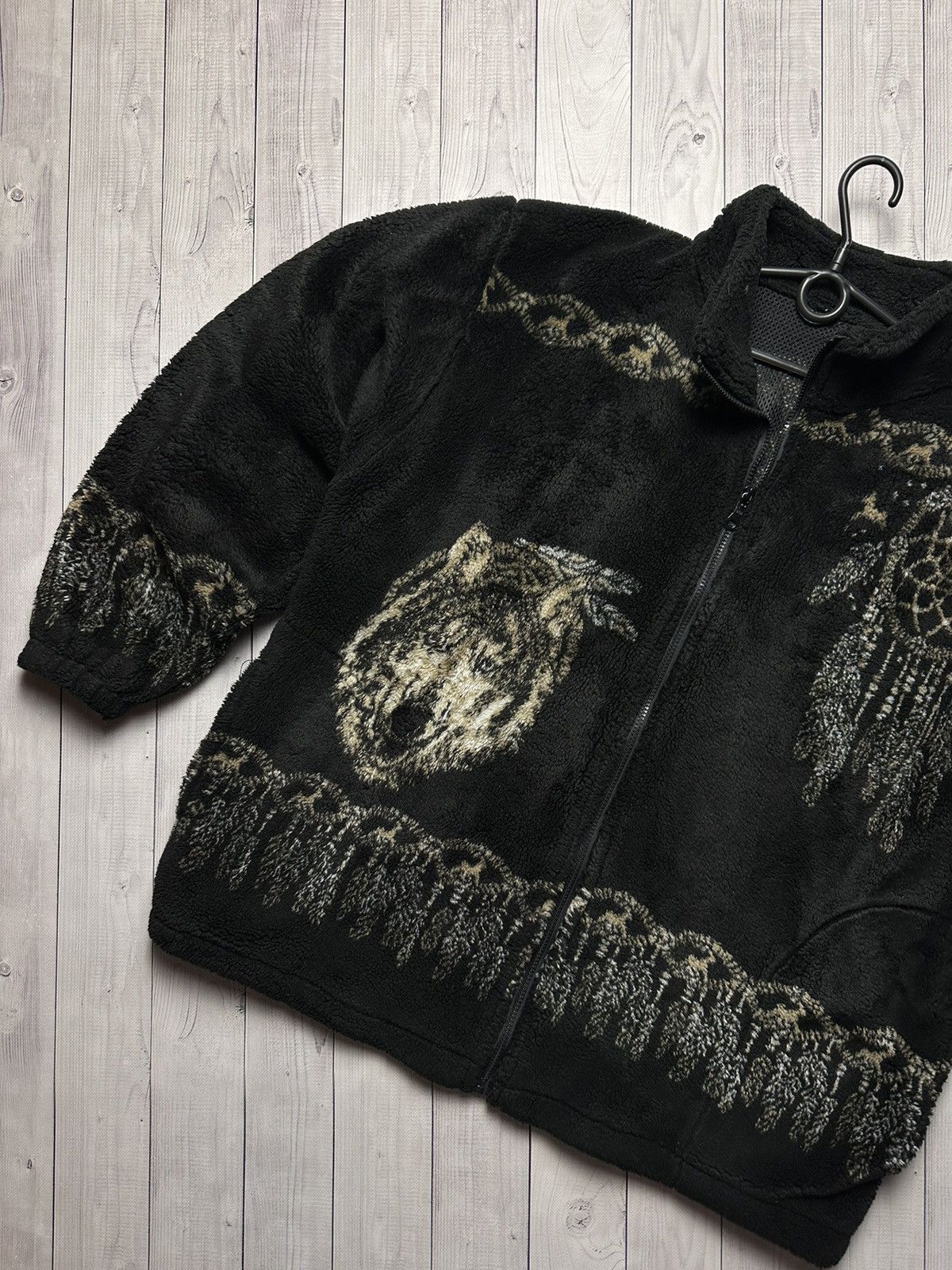 Vintage Vintage Fleece jacket wolf size M coat big logo rare UK Size US M / EU 48-50 / 2 - 4 Thumbnail