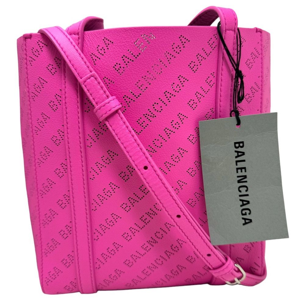 image of New Balenciaga Pink Everyday Xxs Shopper Tote Shoulder Bag, Women's