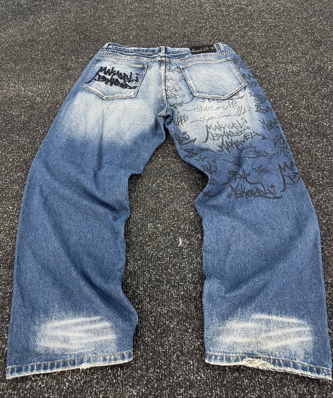 Hysteric Glamour × Le Grande Bleu (L.G.B.) × Makaveli Makavel HYSTERIC GLAMOUR BALENCIAGA STYLE FLARED PANTS BAGGY Size US 40 / EU 56 - 2 Thumbnail